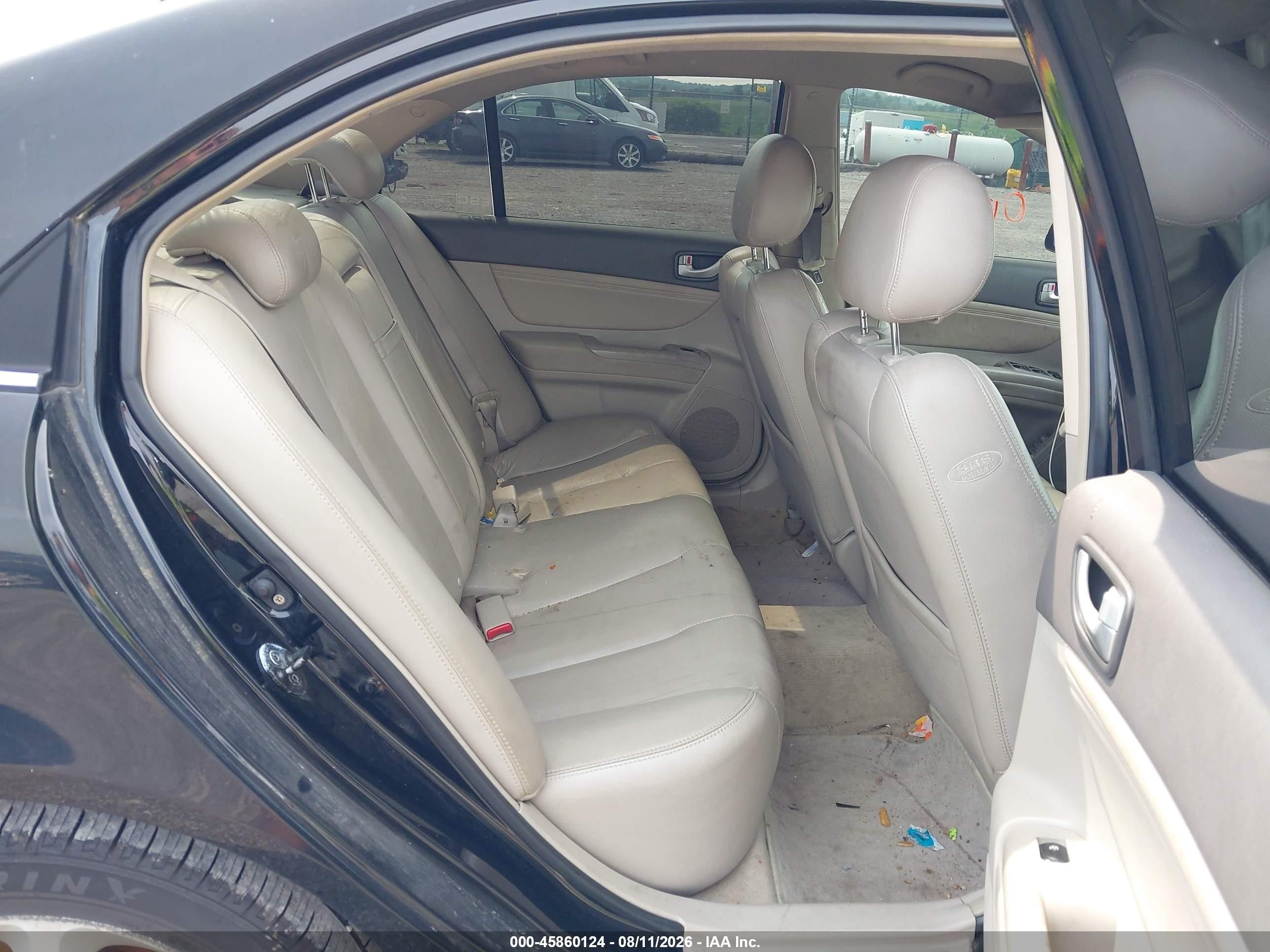 2007 Hyundai Sonata Limited/limited W/xm/se/se W/xm Black vin: 5NPEU46F87H205382