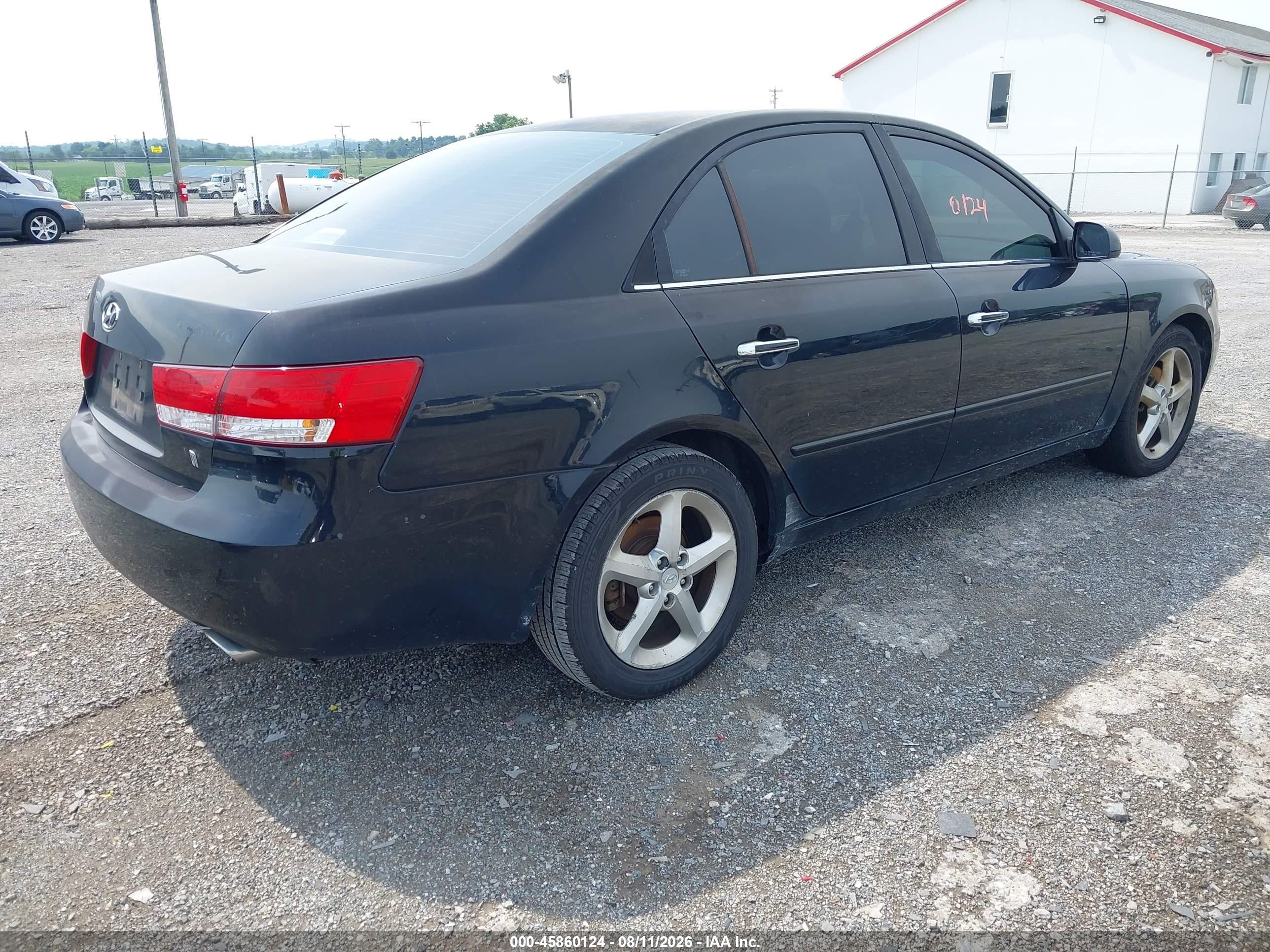 2007 Hyundai Sonata Limited/limited W/xm/se/se W/xm Black vin: 5NPEU46F87H205382