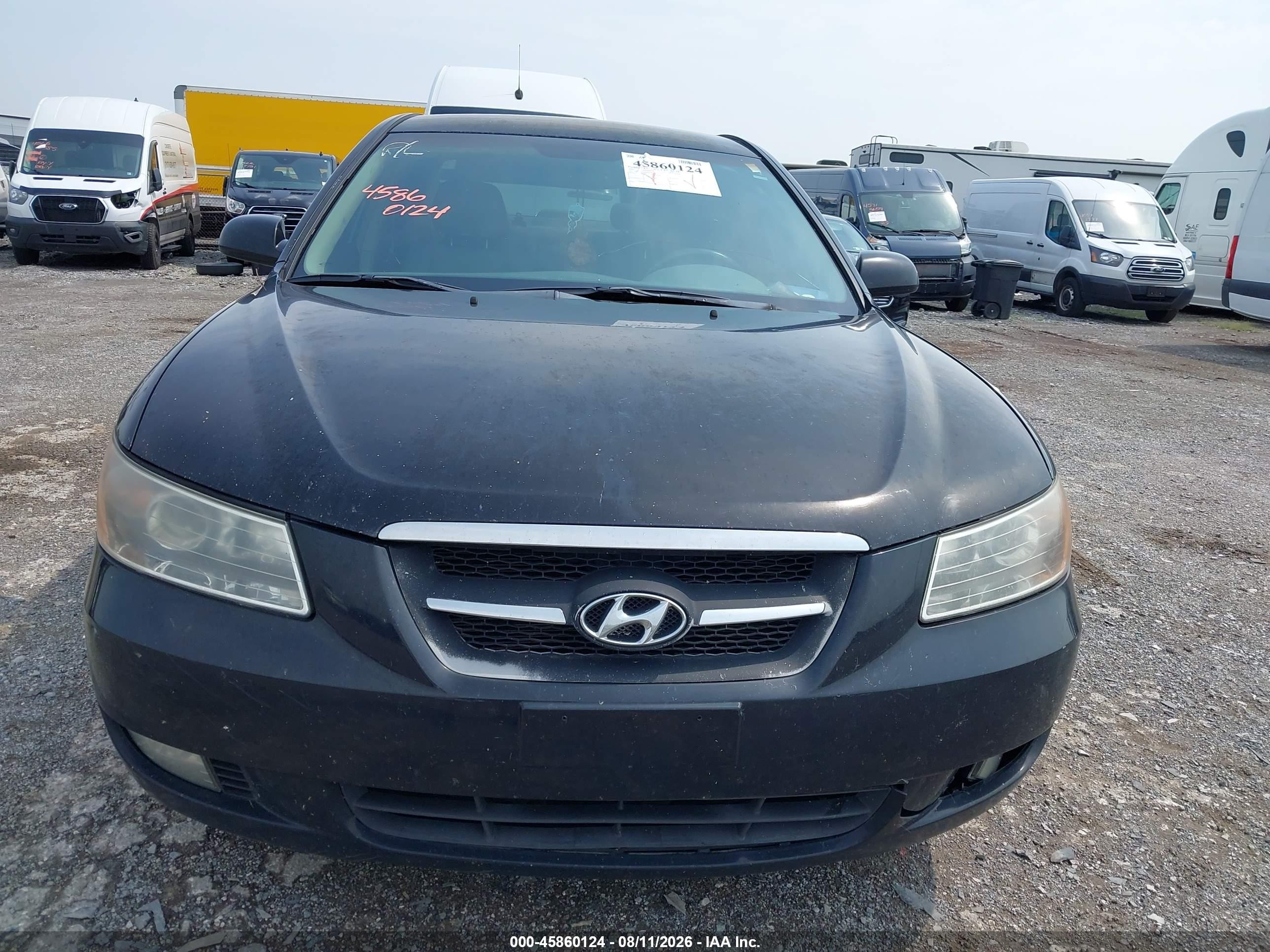2007 Hyundai Sonata Limited/limited W/xm/se/se W/xm Black vin: 5NPEU46F87H205382
