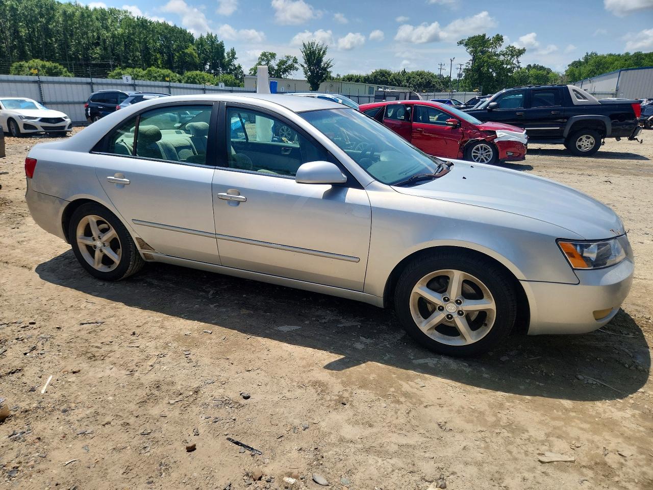 2007 Hyundai Sonata Se Silver vin: 5NPEU46F87H219427