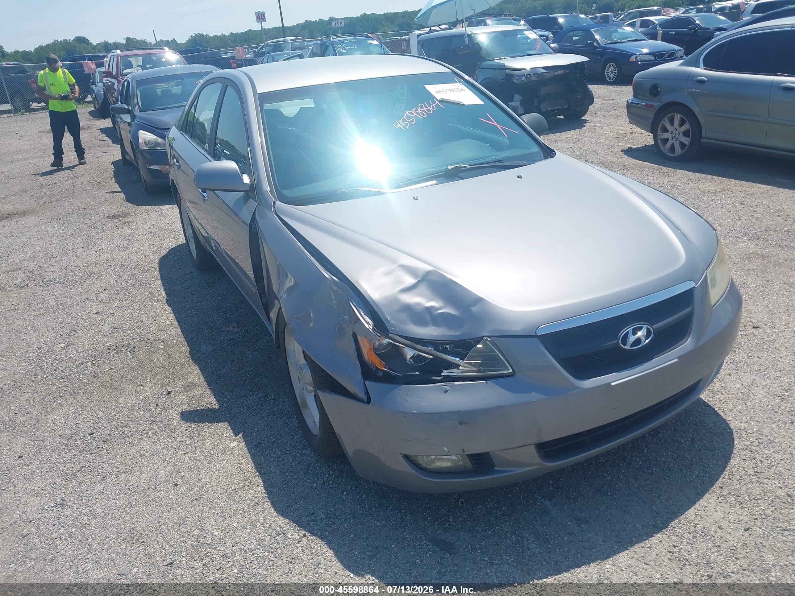 2007 Hyundai Sonata Limited/limited W/xm/se/se W/xm Gray vin: 5NPEU46F87H292717
