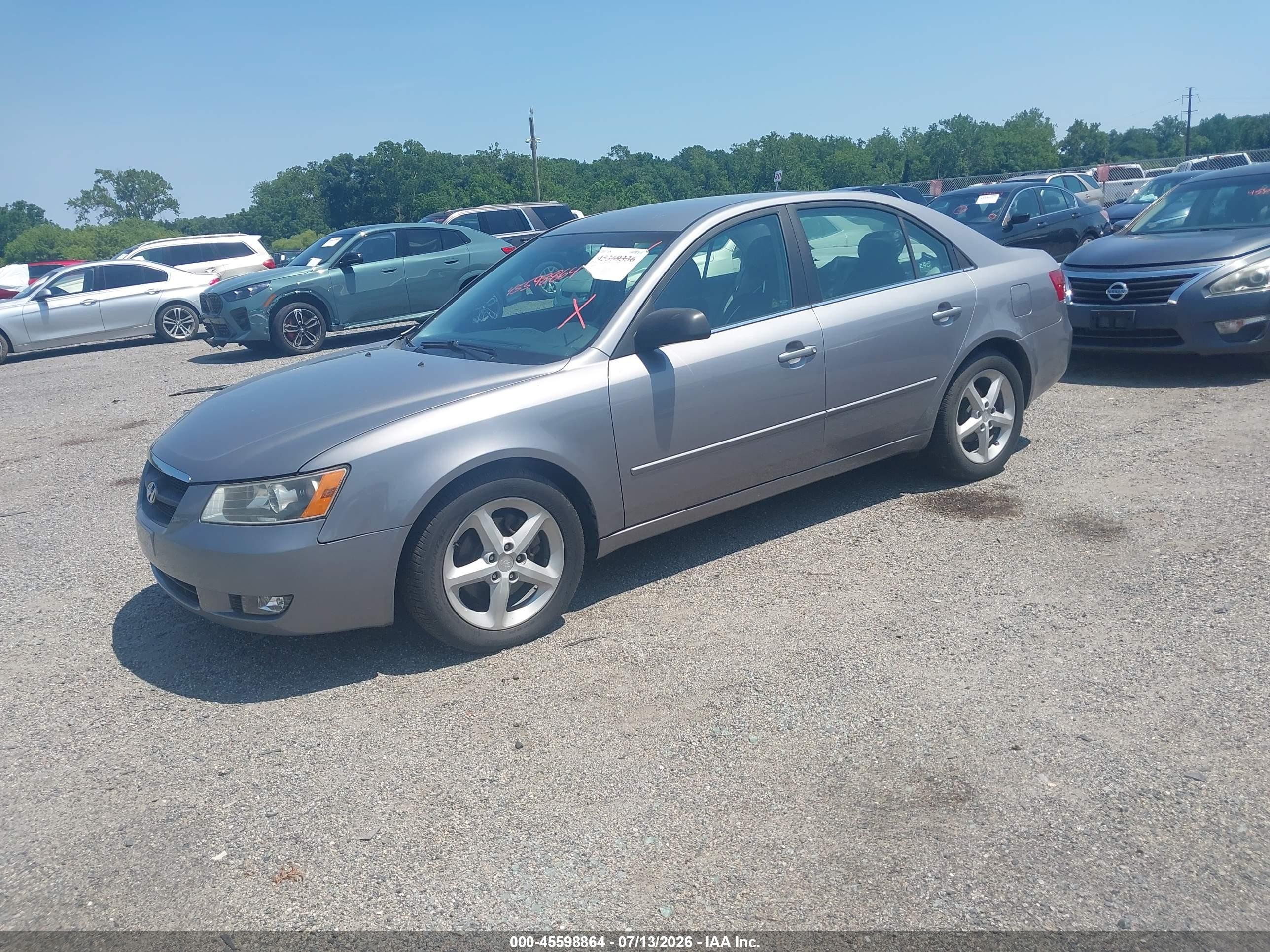 2007 Hyundai Sonata Limited/limited W/xm/se/se W/xm Gray vin: 5NPEU46F87H292717