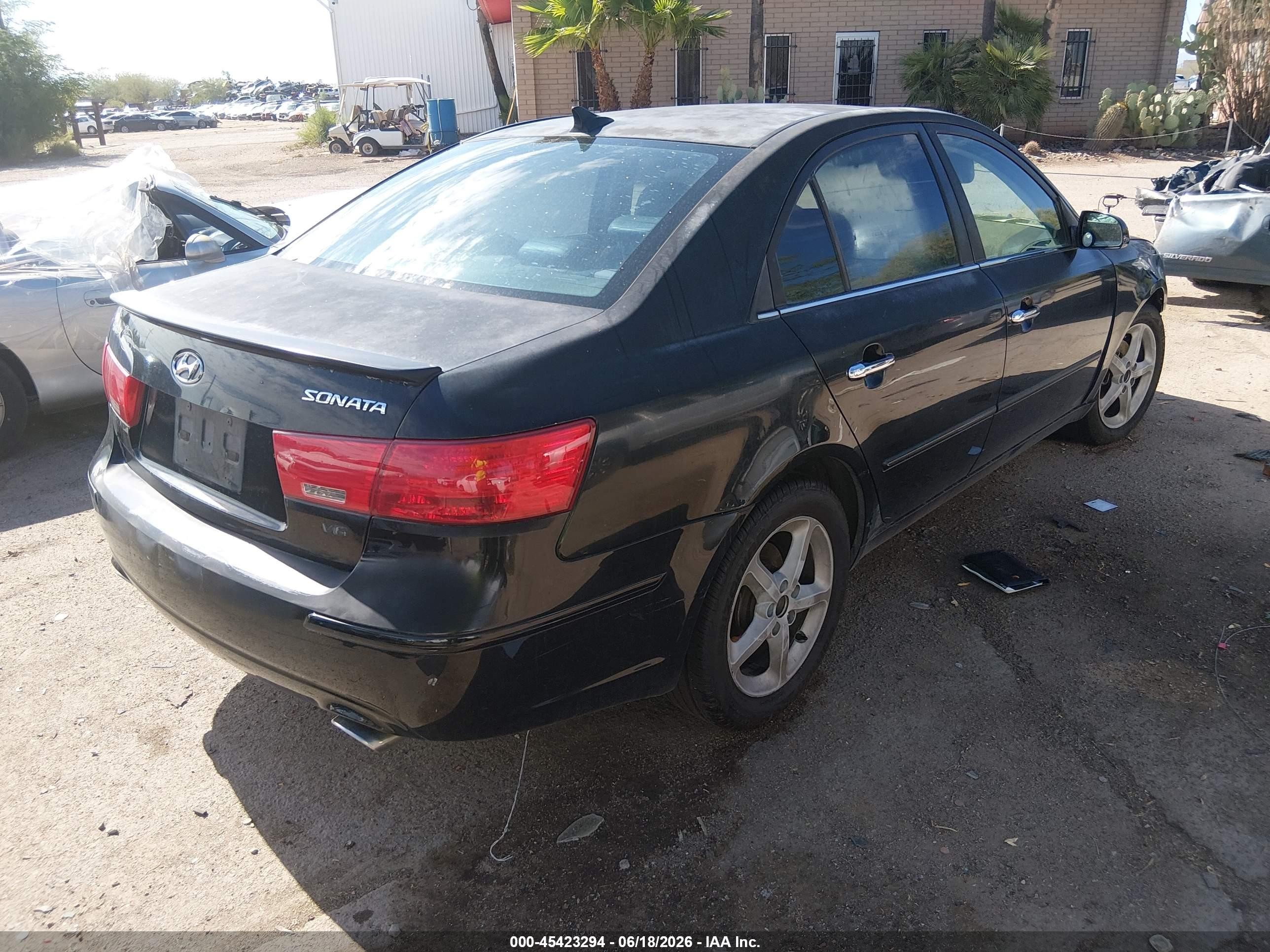 2009 Hyundai Sonata Se V6 Черный vin: 5NPEU46F89H435247