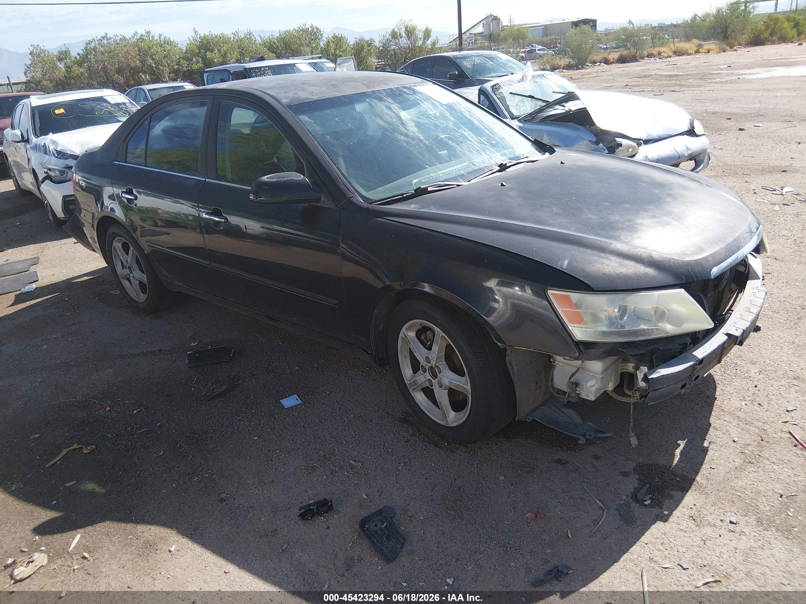 2009 Hyundai Sonata Se V6 Черный vin: 5NPEU46F89H435247