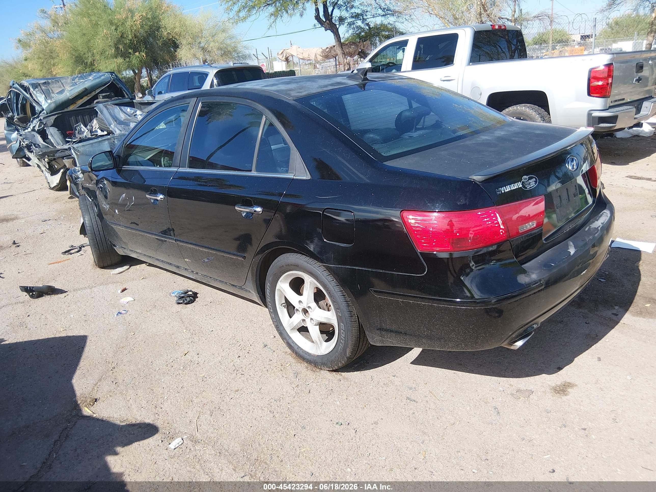 2009 Hyundai Sonata Se V6 Черный vin: 5NPEU46F89H435247