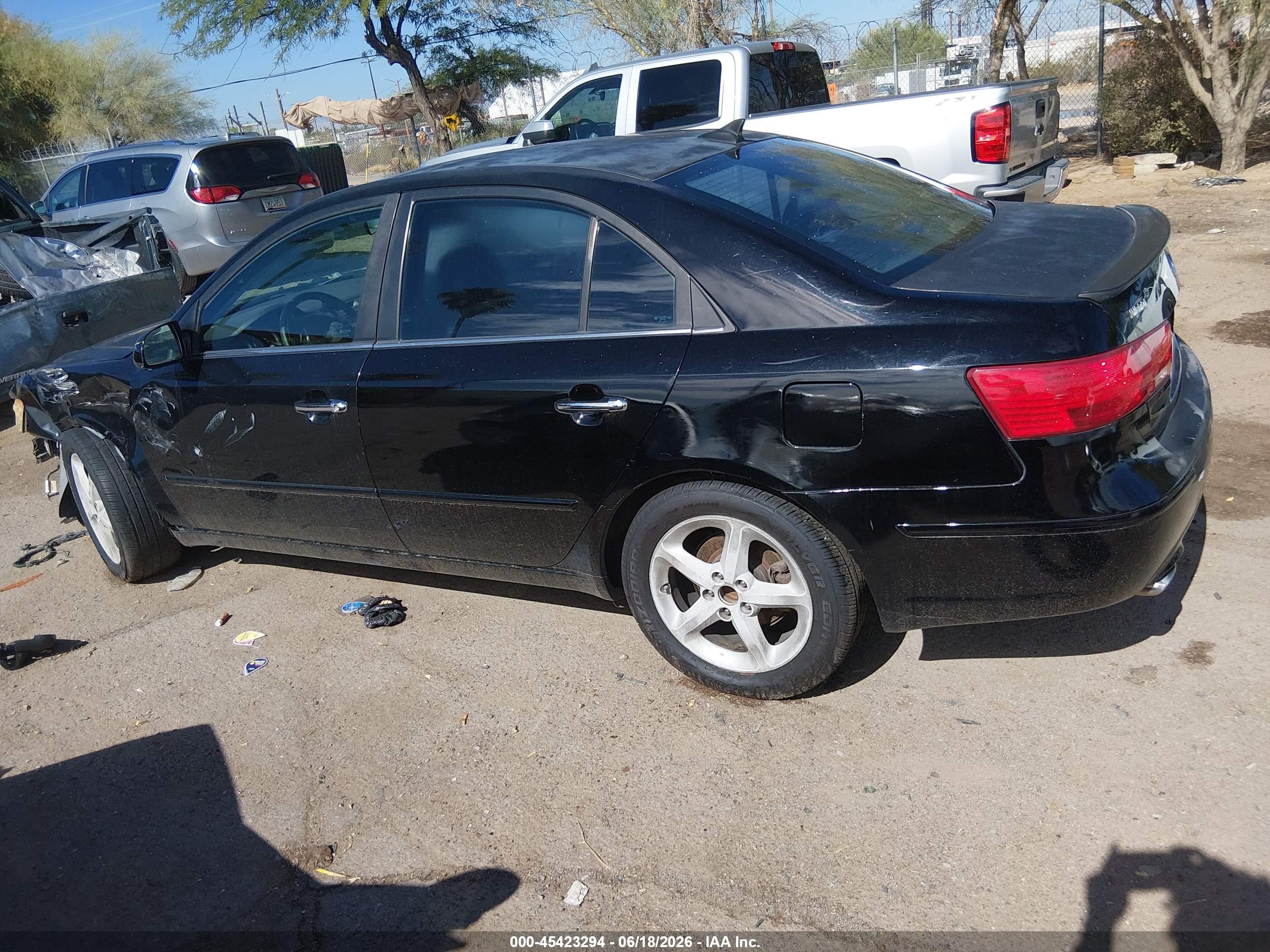 2009 Hyundai Sonata Se V6 Черный vin: 5NPEU46F89H435247