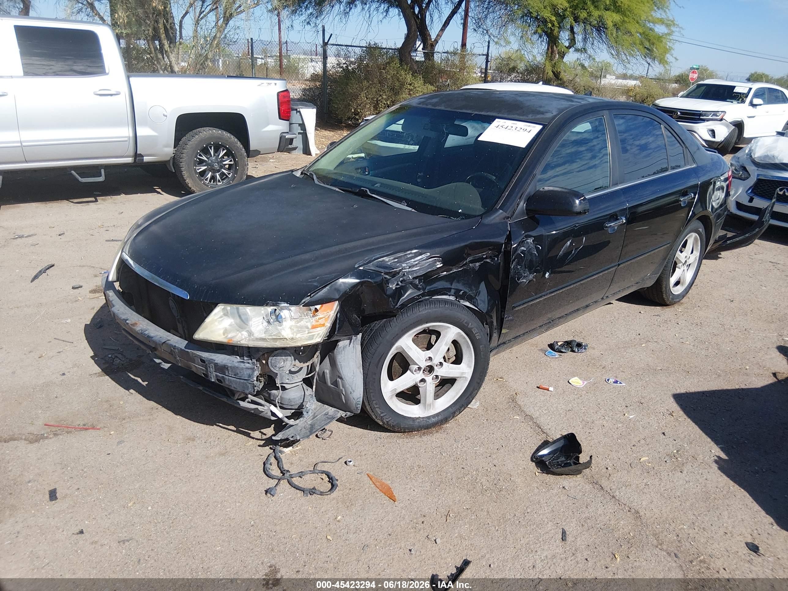 2009 Hyundai Sonata Se V6 Черный vin: 5NPEU46F89H435247