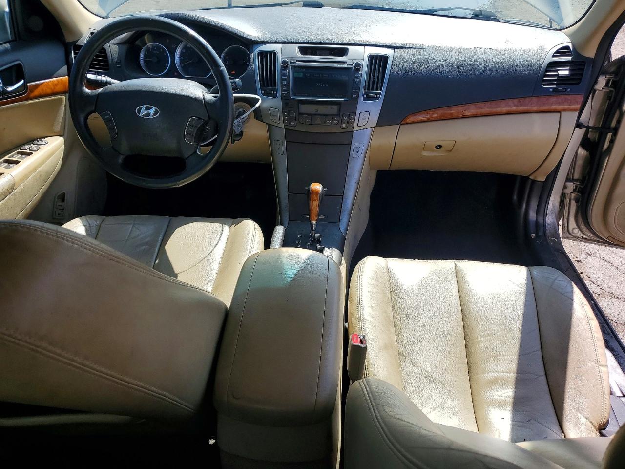 2009 Hyundai Sonata Limited V6 Бежевый vin: 5NPEU46F89H437029