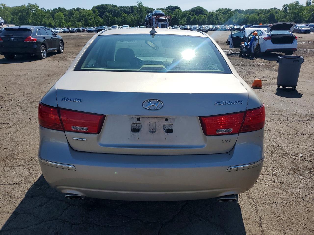 2009 Hyundai Sonata Limited V6 Бежевый vin: 5NPEU46F89H437029