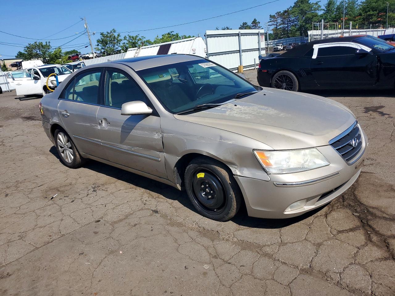 2009 Hyundai Sonata Limited V6 Бежевый vin: 5NPEU46F89H437029