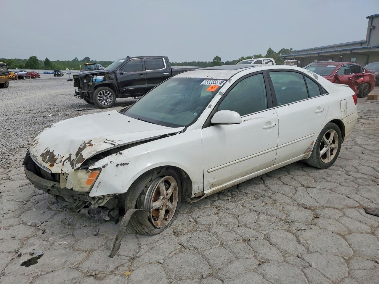 2009 Hyundai Sonata Se V6 White vin: 5NPEU46F89H467051