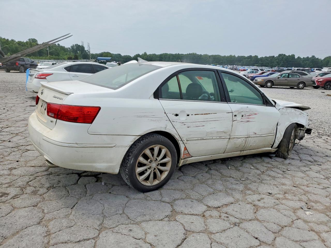 2009 Hyundai Sonata Se V6 White vin: 5NPEU46F89H467051