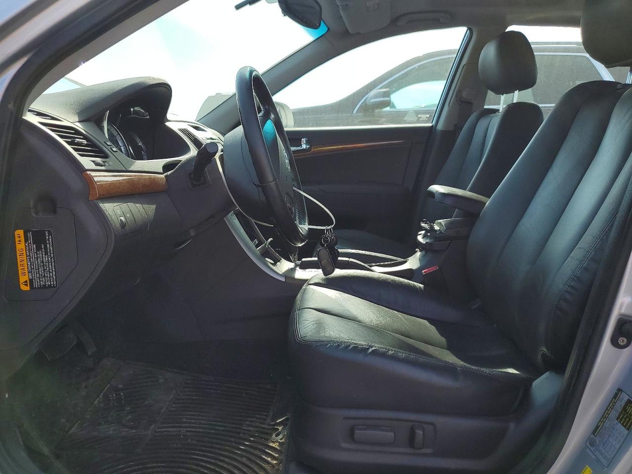2009 Hyundai Sonata Limited V6 Silver vin: 5NPEU46F89H560538