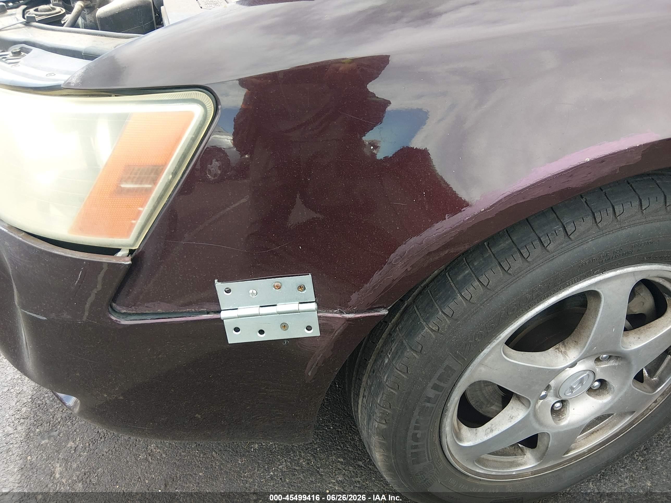 2006 Hyundai Sonata Gls V6/lx V6 Maroon vin: 5NPEU46F96H005027