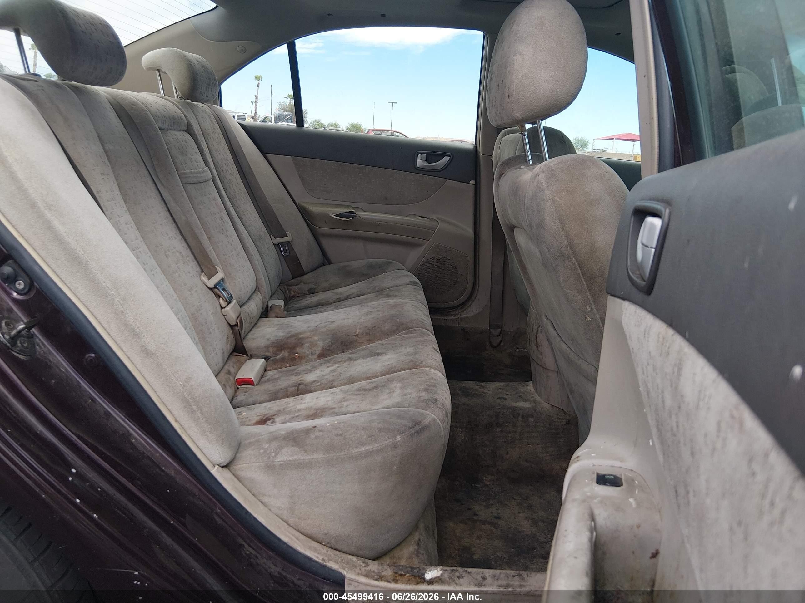 2006 Hyundai Sonata Gls V6/lx V6 Maroon vin: 5NPEU46F96H005027
