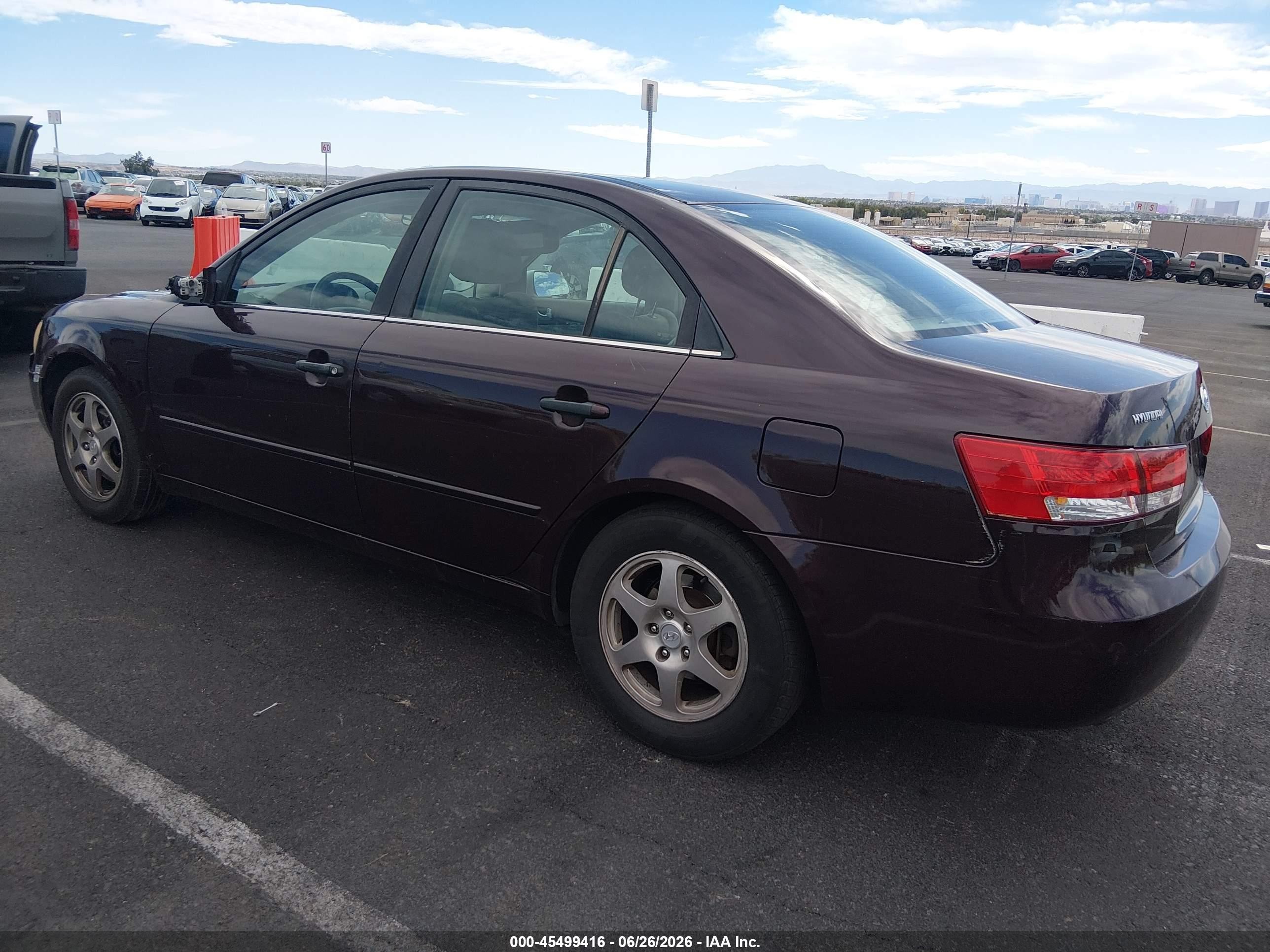 2006 Hyundai Sonata Gls V6/lx V6 Maroon vin: 5NPEU46F96H005027