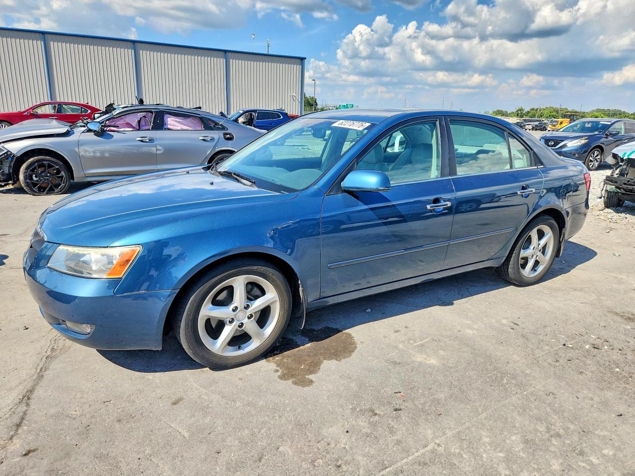 2006 Hyundai Sonata Gls V6 Blue vin: 5NPEU46F96H021468