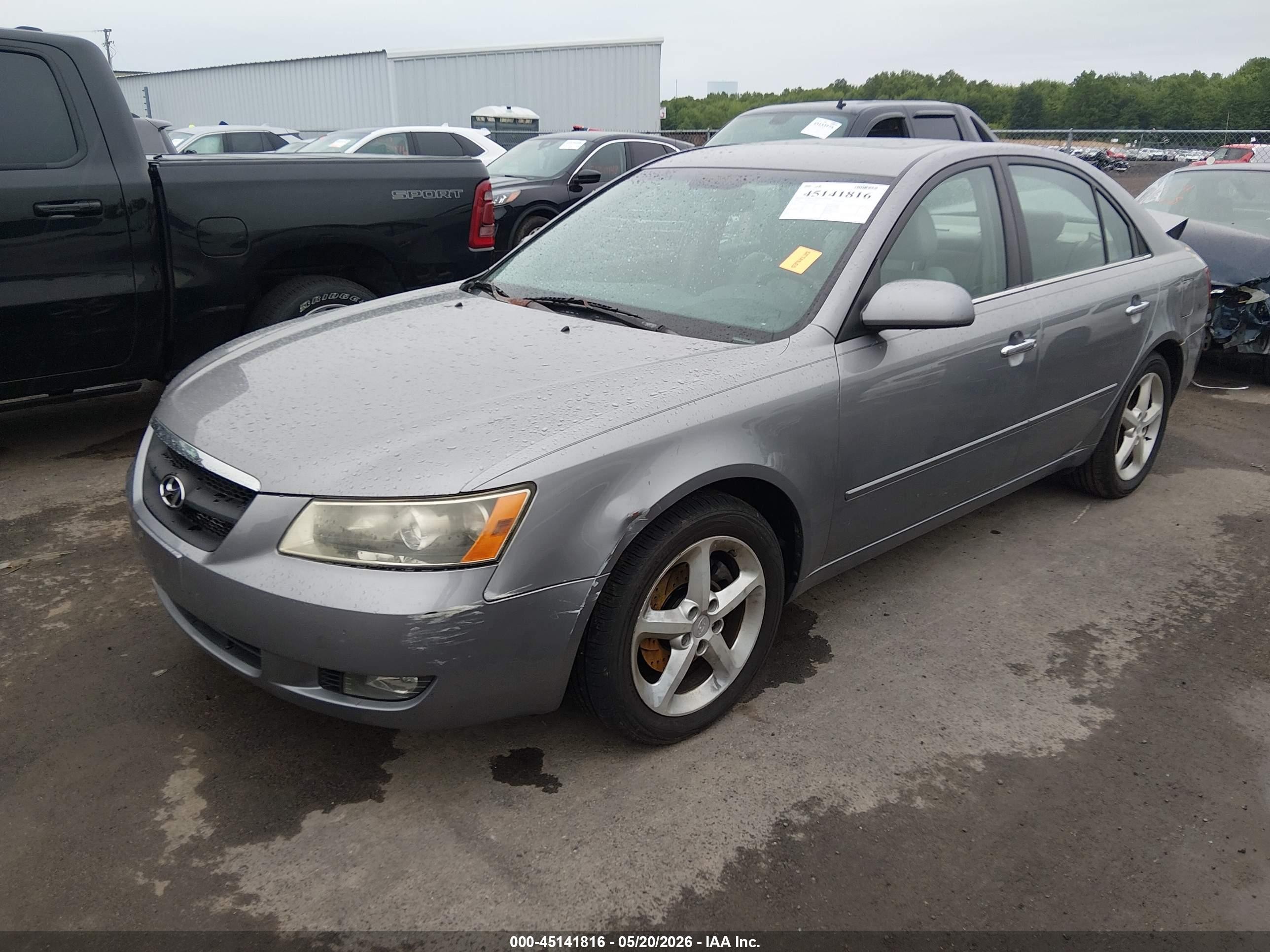 2006 Hyundai Sonata   Gray vin: 5NPEU46F96H042773