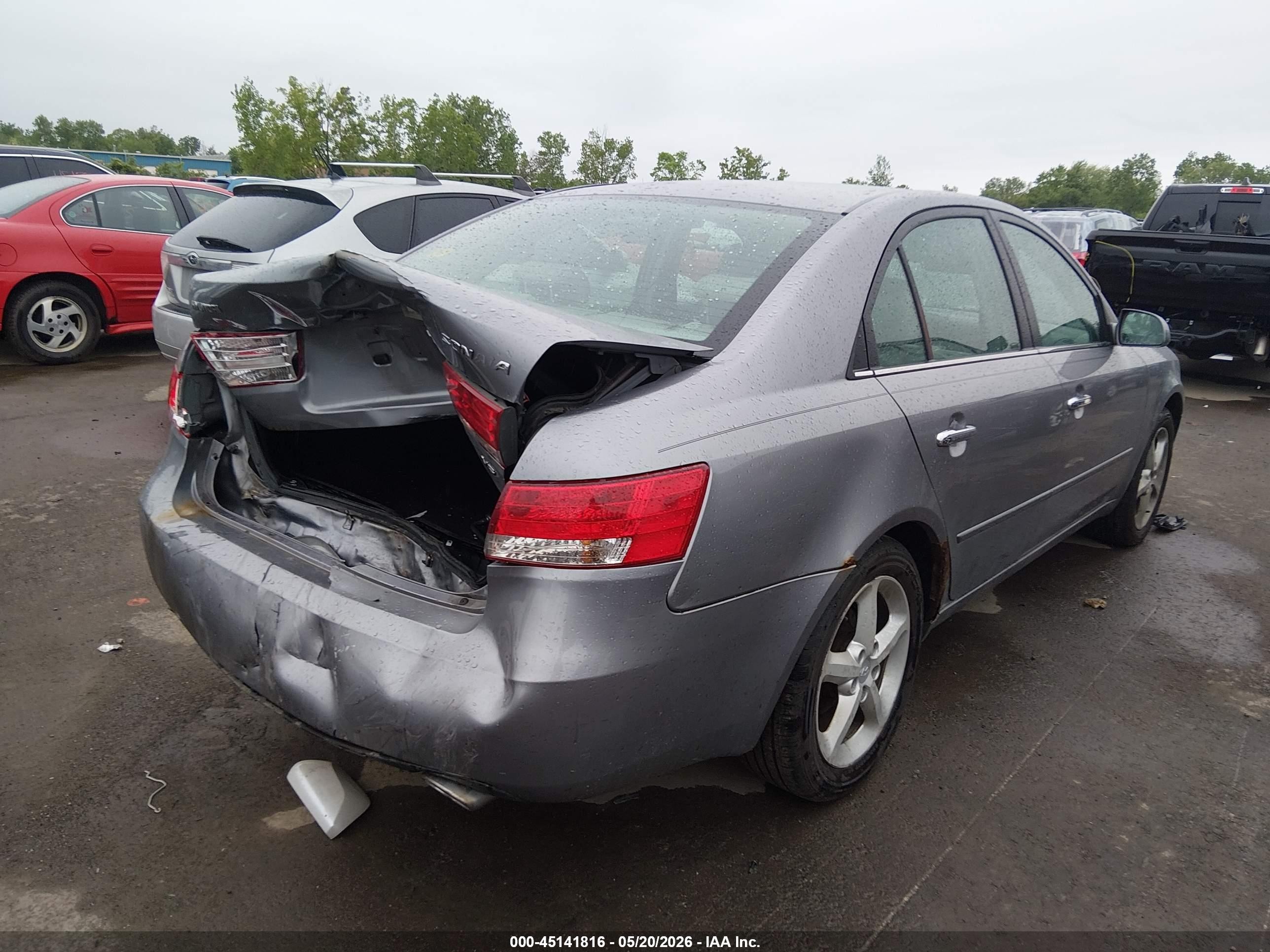 2006 Hyundai Sonata   Gray vin: 5NPEU46F96H042773