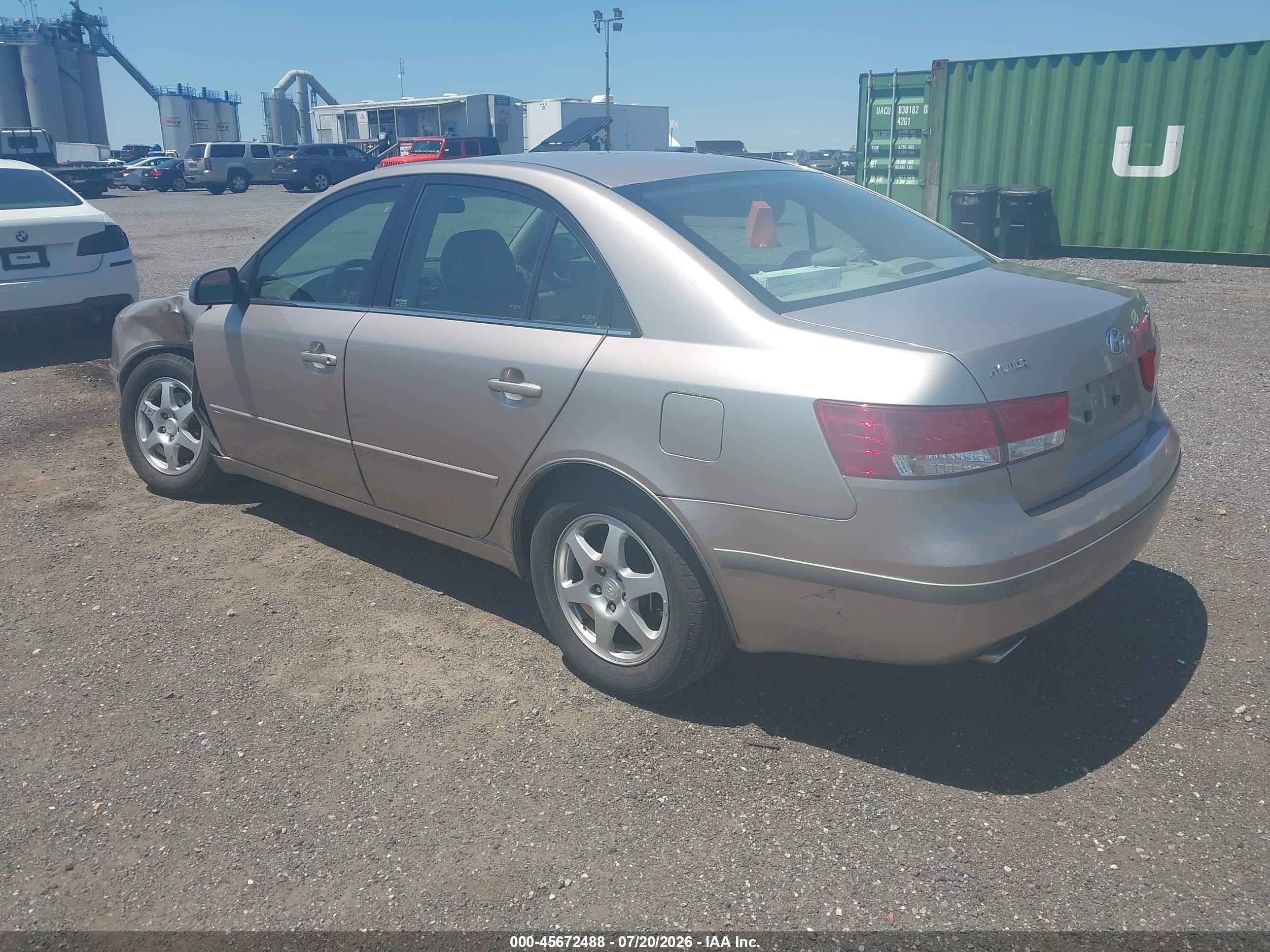 2006 Hyundai Sonata Gls V6/lx V6 Gold vin: 5NPEU46F96H044300