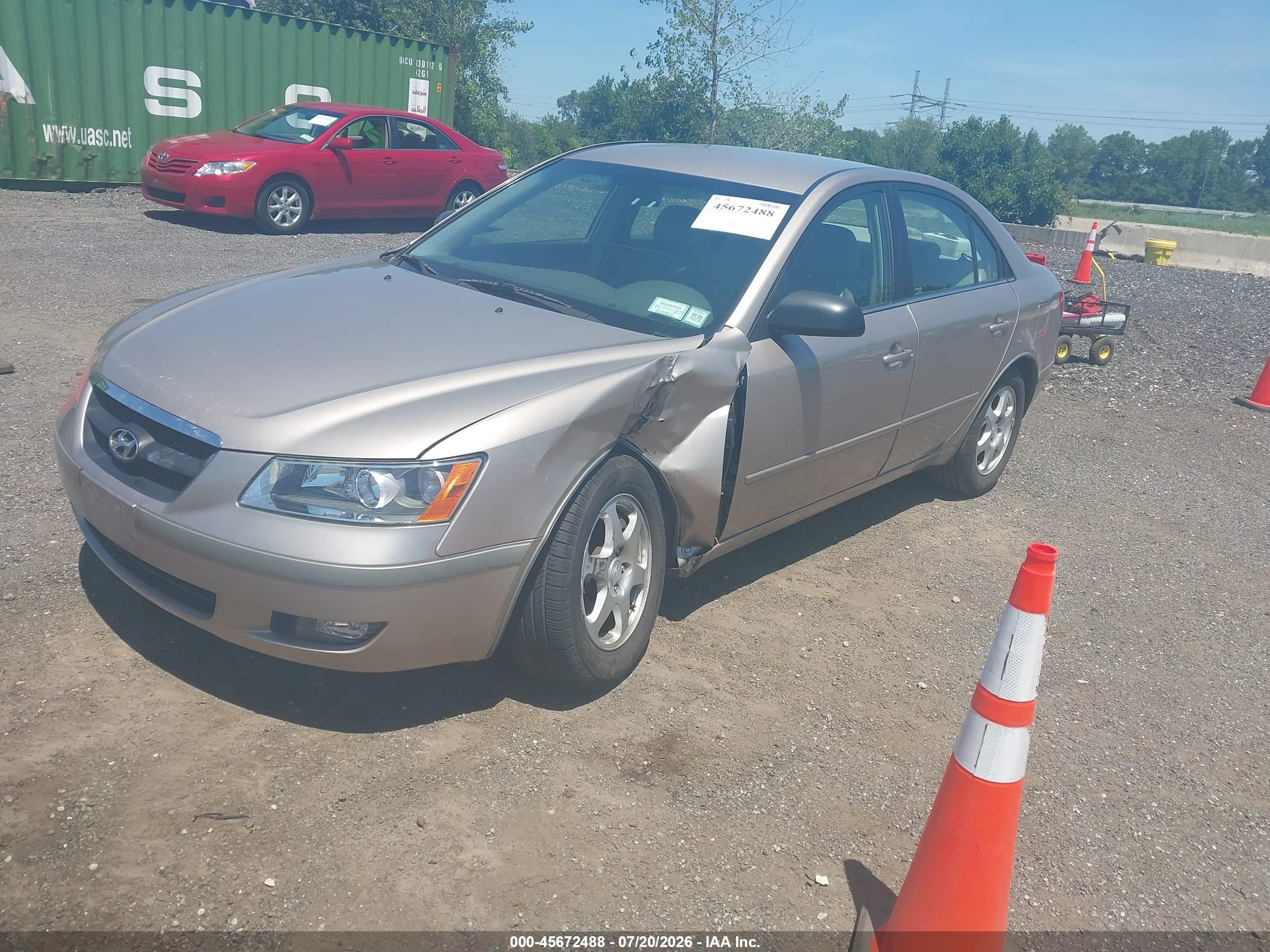 2006 Hyundai Sonata Gls V6/lx V6 Gold vin: 5NPEU46F96H044300