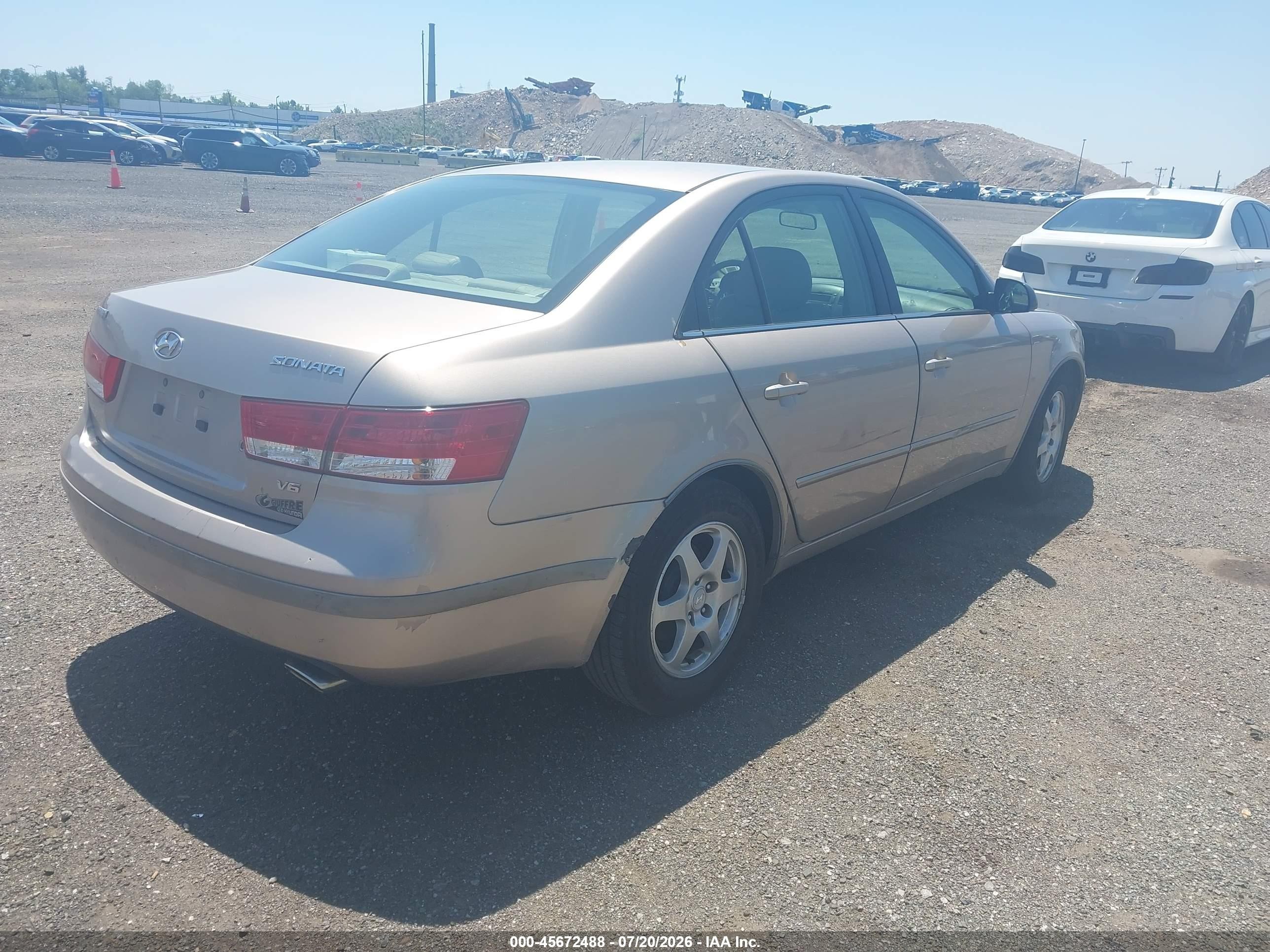 2006 Hyundai Sonata Gls V6/lx V6 Gold vin: 5NPEU46F96H044300