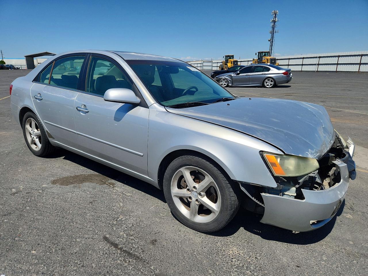 2006 Hyundai Sonata Gls V6 Silver vin: 5NPEU46F96H046497