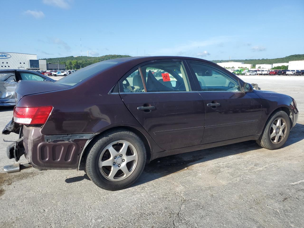 2006 Hyundai Sonata Gls Maroon vin: 5NPEU46F96H080925