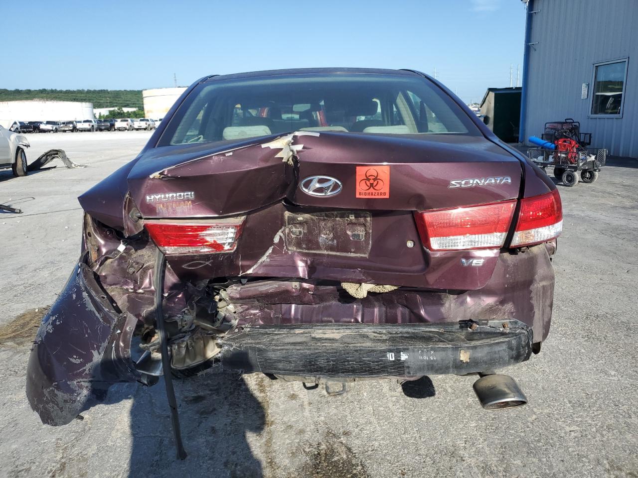 2006 Hyundai Sonata Gls Maroon vin: 5NPEU46F96H080925