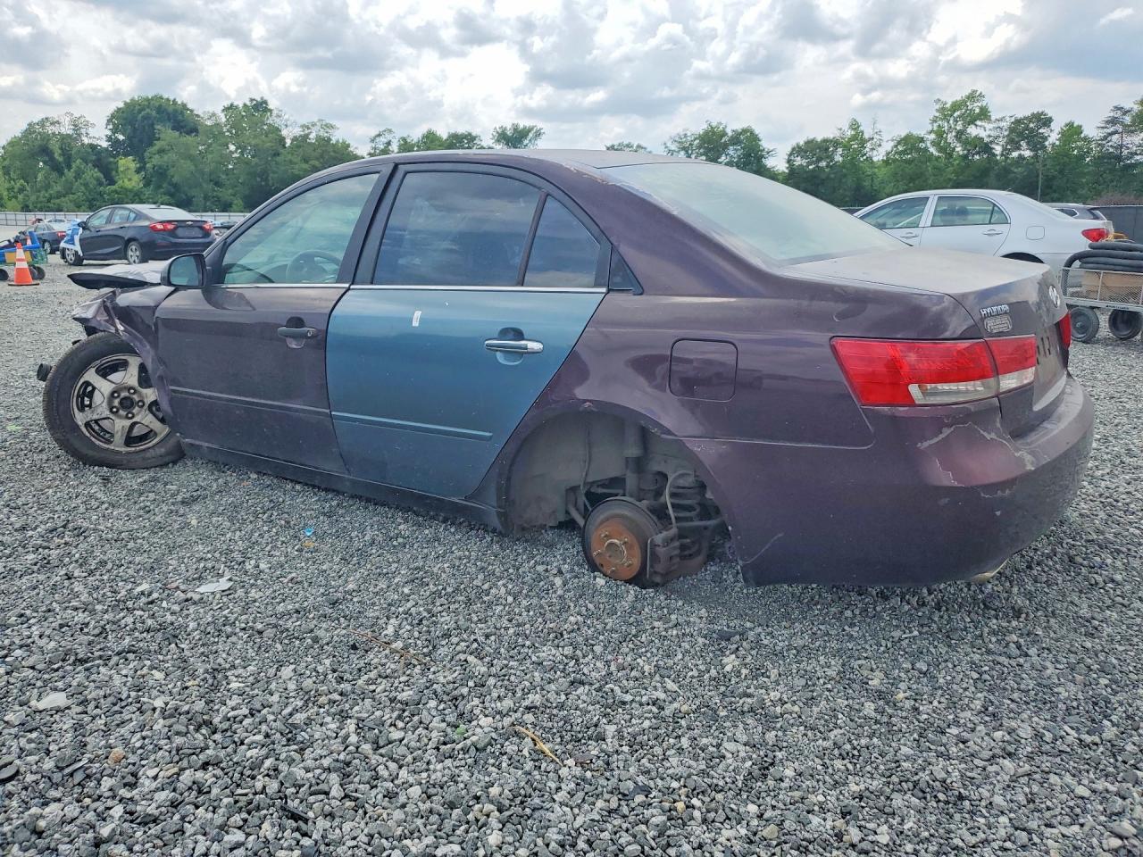 2006 Hyundai Sonata Gls V6 Purple vin: 5NPEU46F96H099197