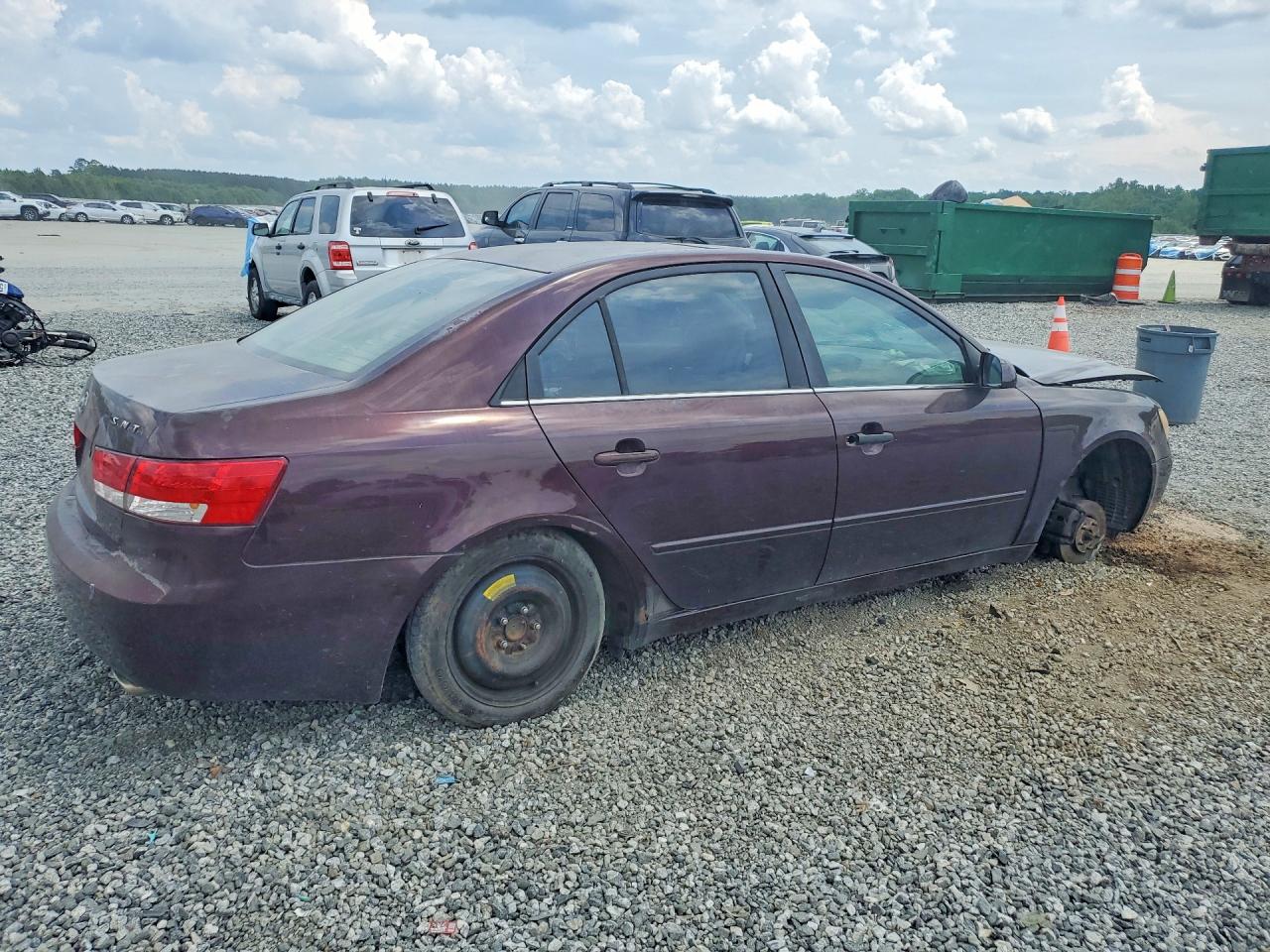 2006 Hyundai Sonata Gls V6 Purple vin: 5NPEU46F96H099197