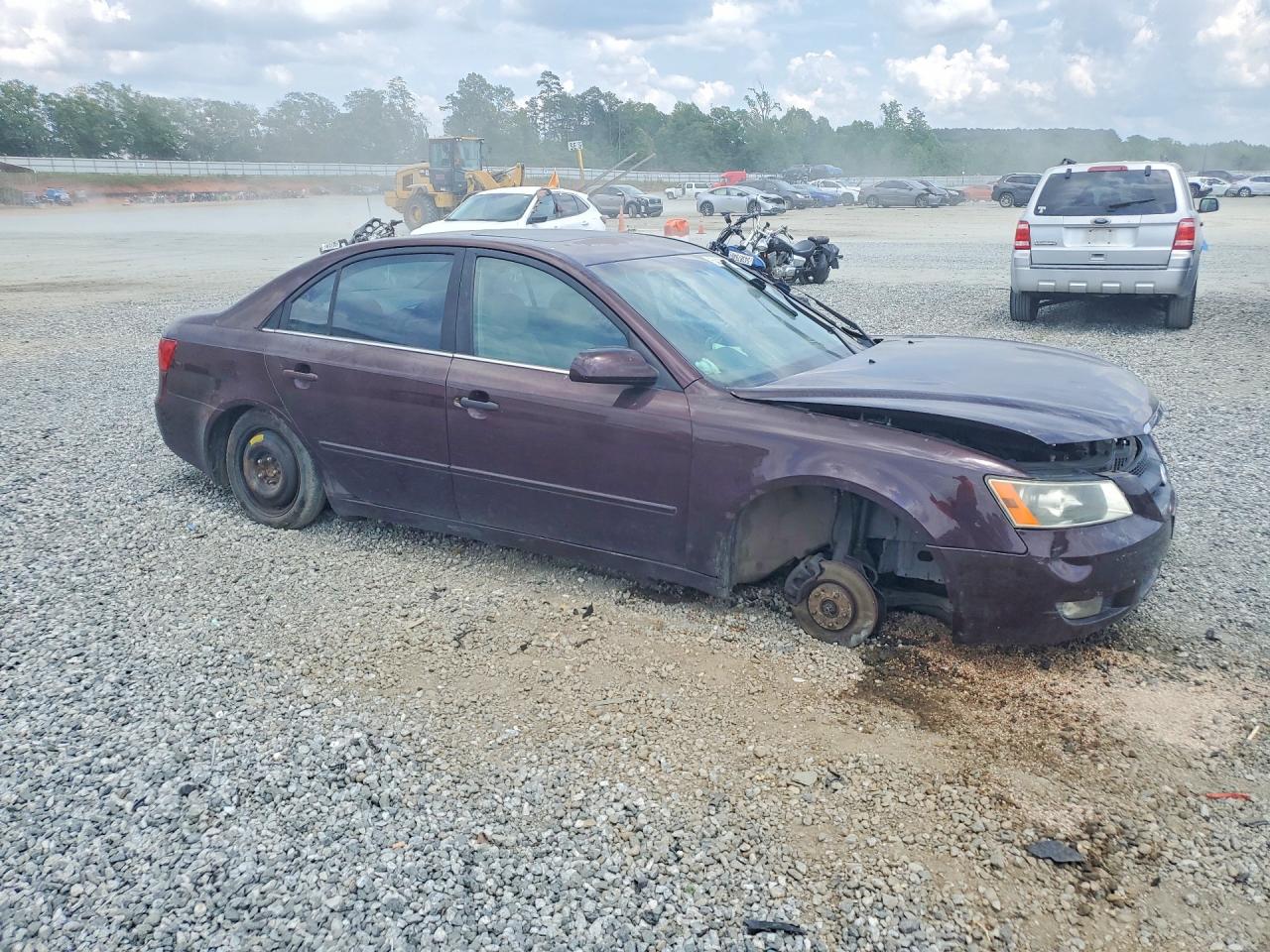 2006 Hyundai Sonata Gls V6 Purple vin: 5NPEU46F96H099197