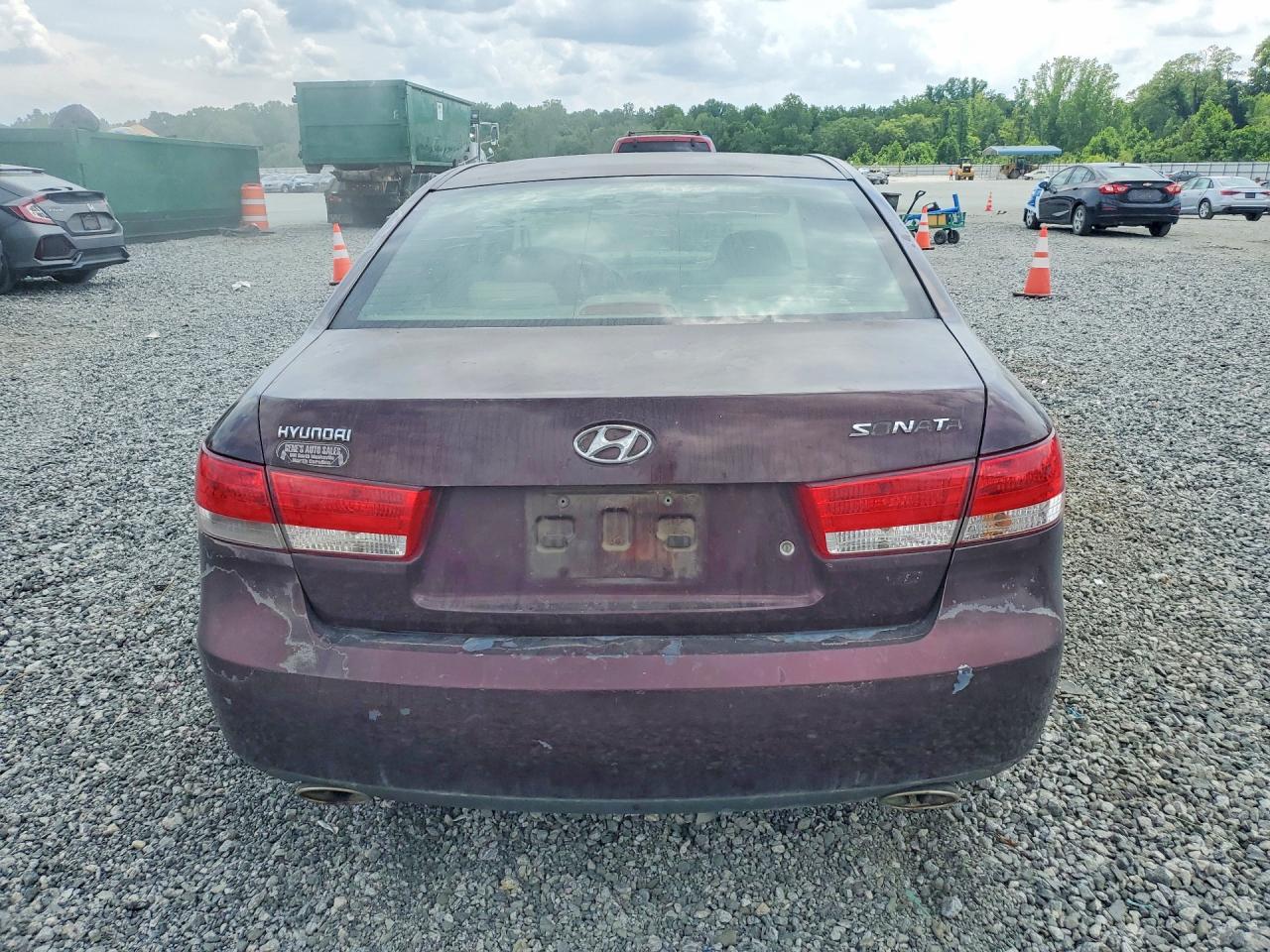 2006 Hyundai Sonata Gls V6 Purple vin: 5NPEU46F96H099197