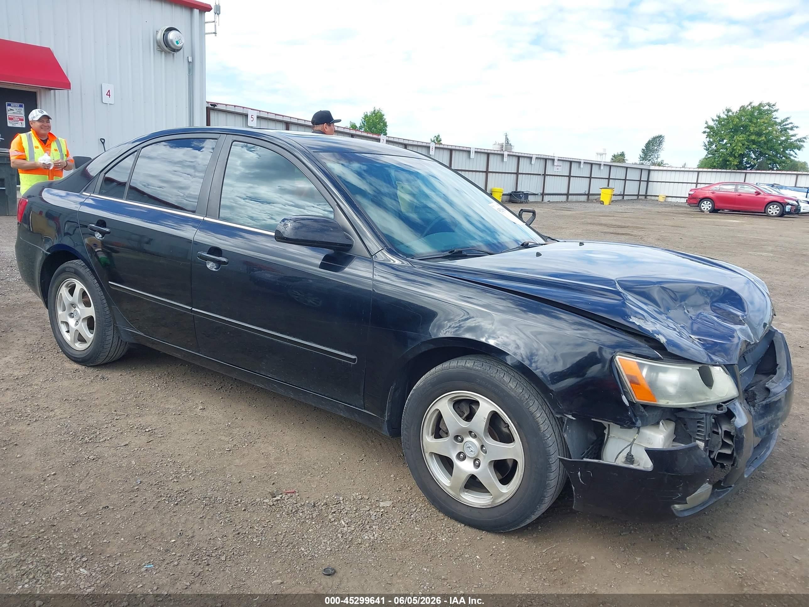 2007 Hyundai Sonata Limited/se V6 Black vin: 5NPEU46F97H161604