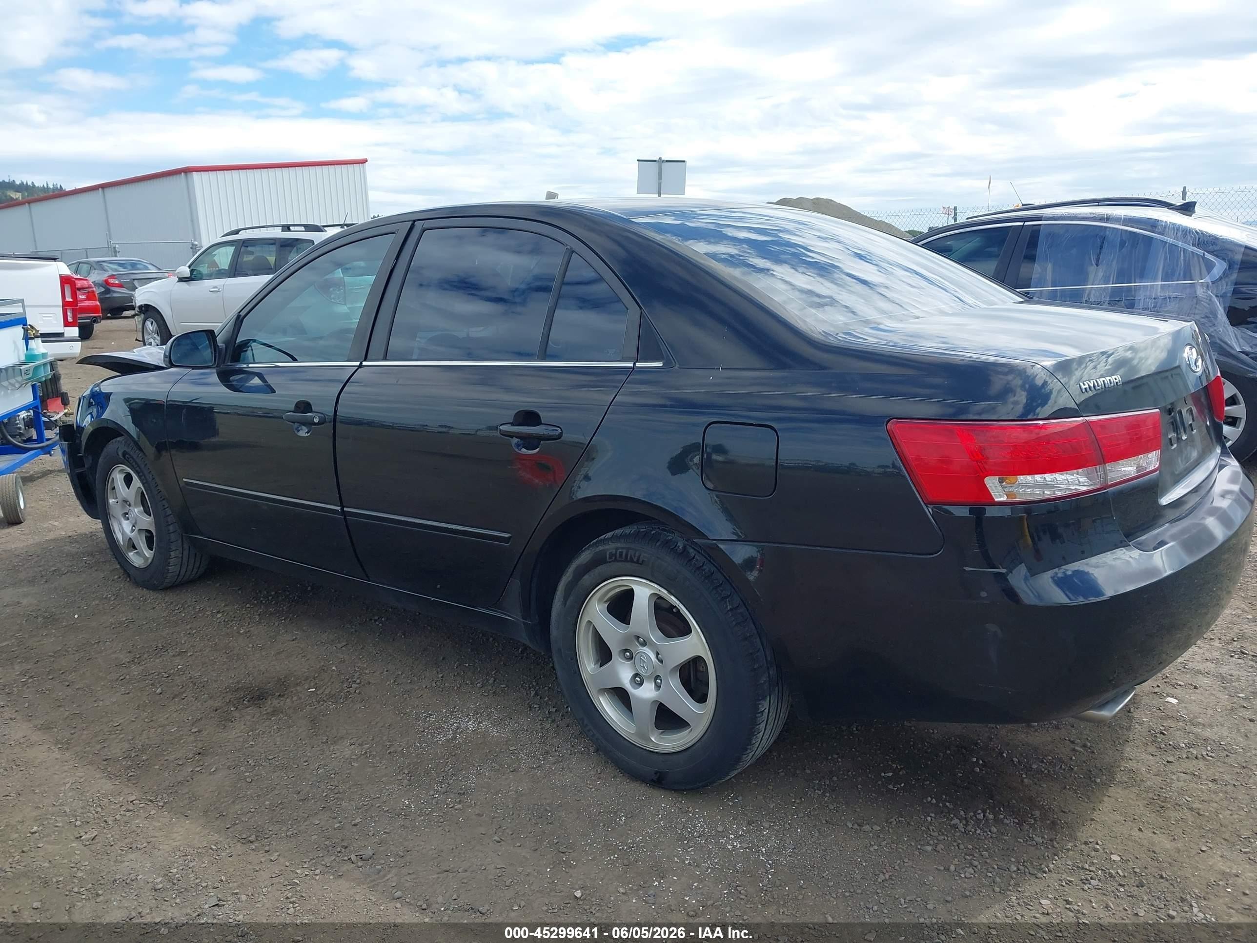 2007 Hyundai Sonata Limited/se V6 Black vin: 5NPEU46F97H161604