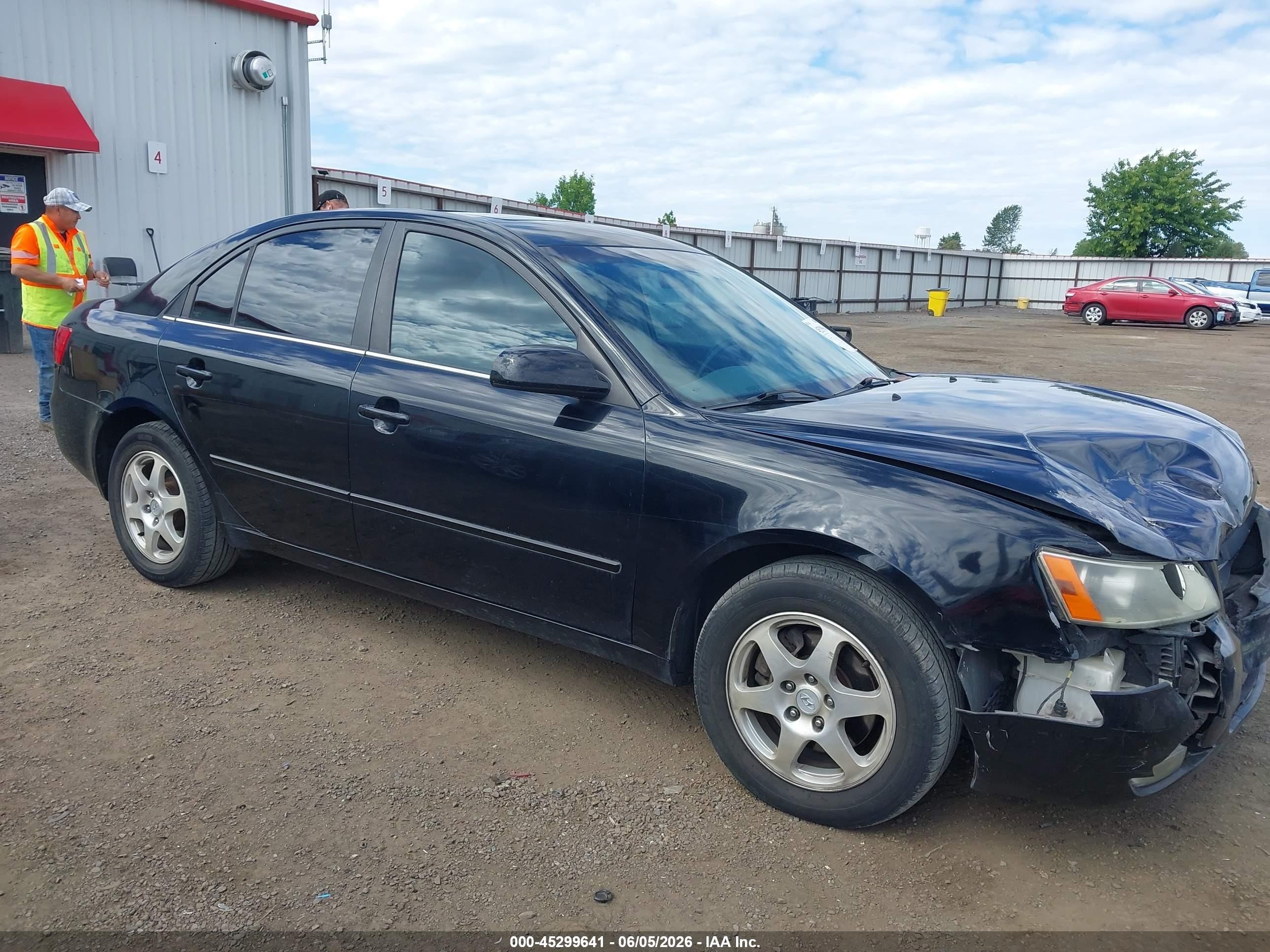 2007 Hyundai Sonata Limited/se V6 Black vin: 5NPEU46F97H161604