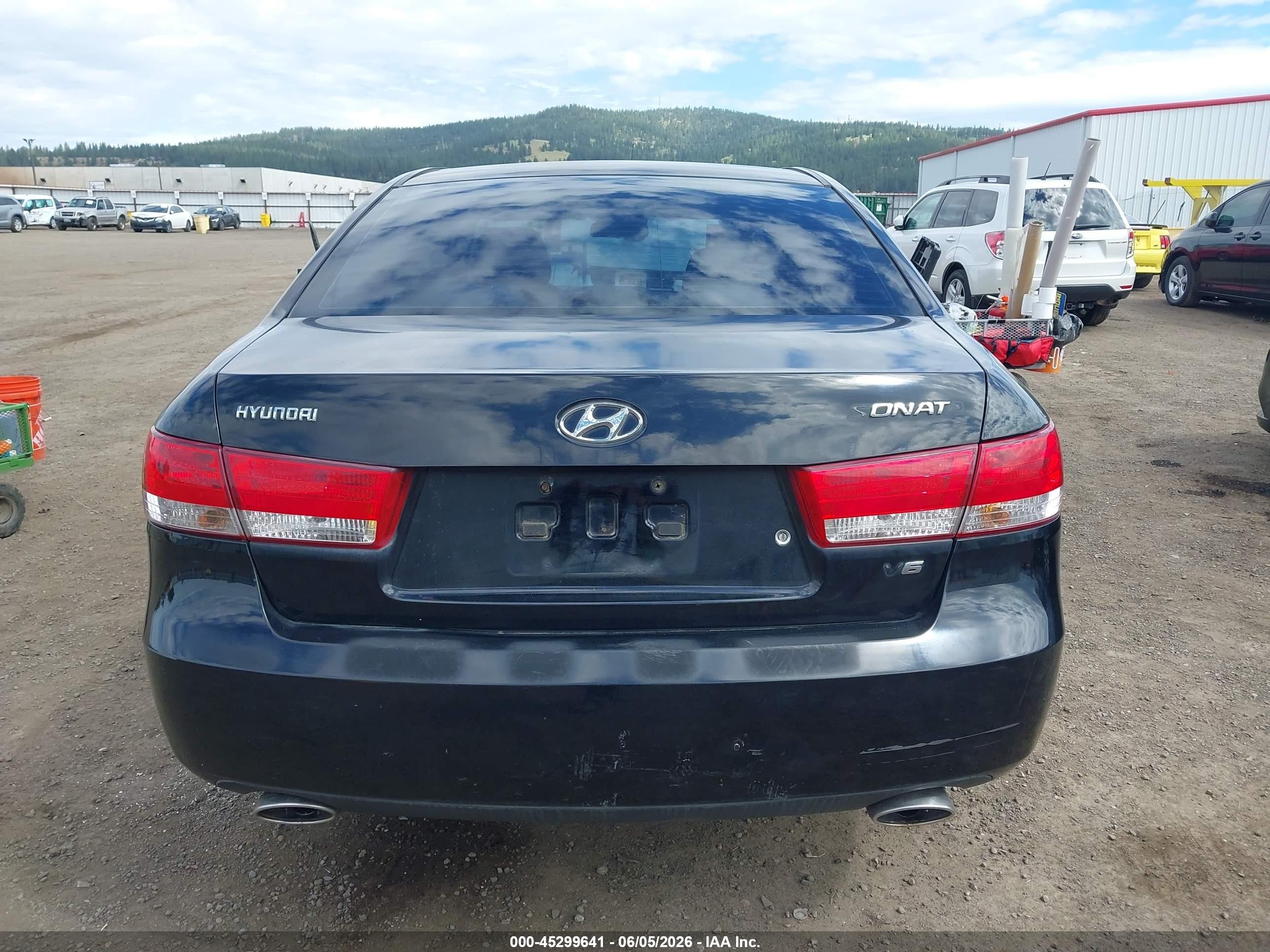 2007 Hyundai Sonata Limited/se V6 Black vin: 5NPEU46F97H161604