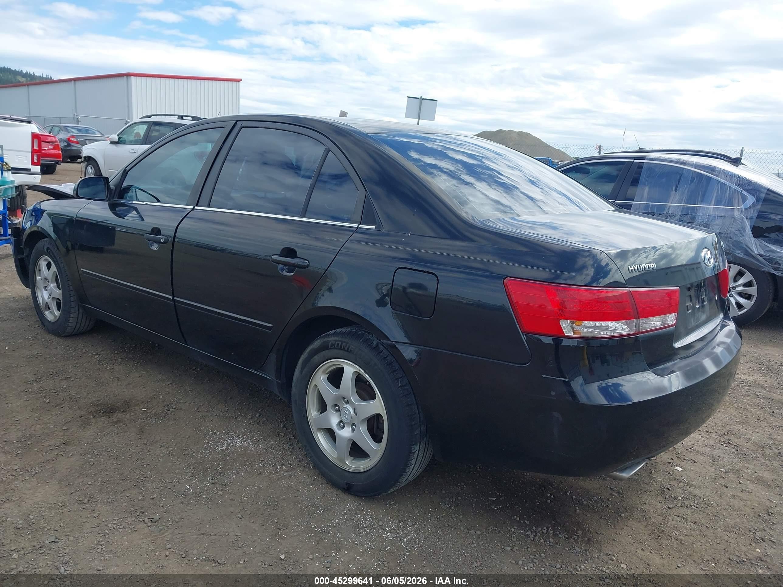 2007 Hyundai Sonata Limited/se V6 Black vin: 5NPEU46F97H161604