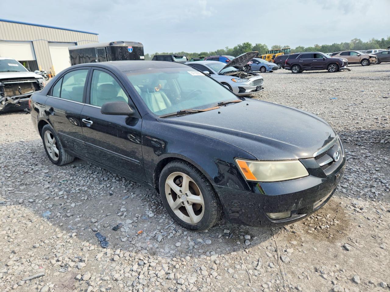 2007 Hyundai Sonata Black vin: 5NPEU46F97H178306