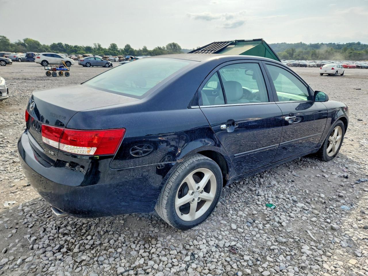 2007 Hyundai Sonata Black vin: 5NPEU46F97H178306