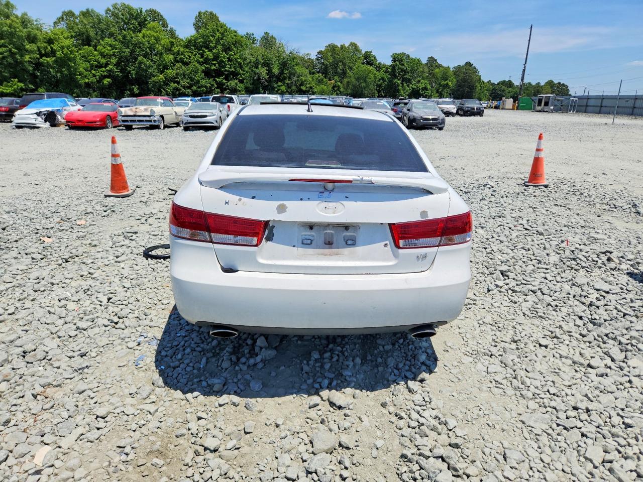 2007 Hyundai Sonata Se Белый vin: 5NPEU46F97H182226