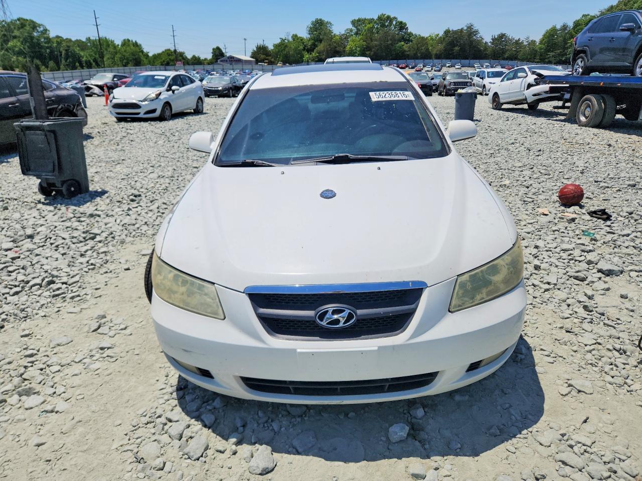2007 Hyundai Sonata Se Белый vin: 5NPEU46F97H182226
