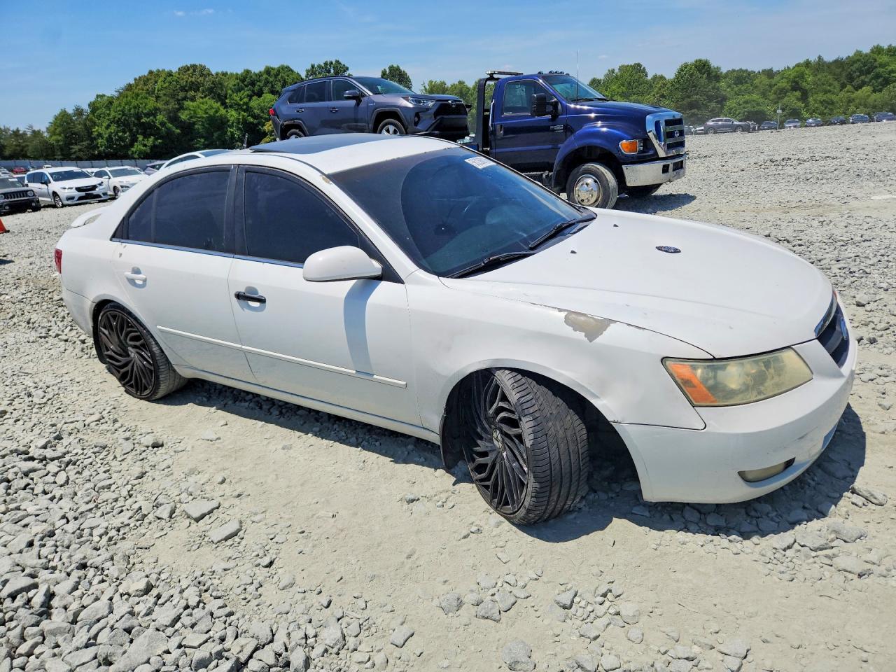 2007 Hyundai Sonata Se Белый vin: 5NPEU46F97H182226