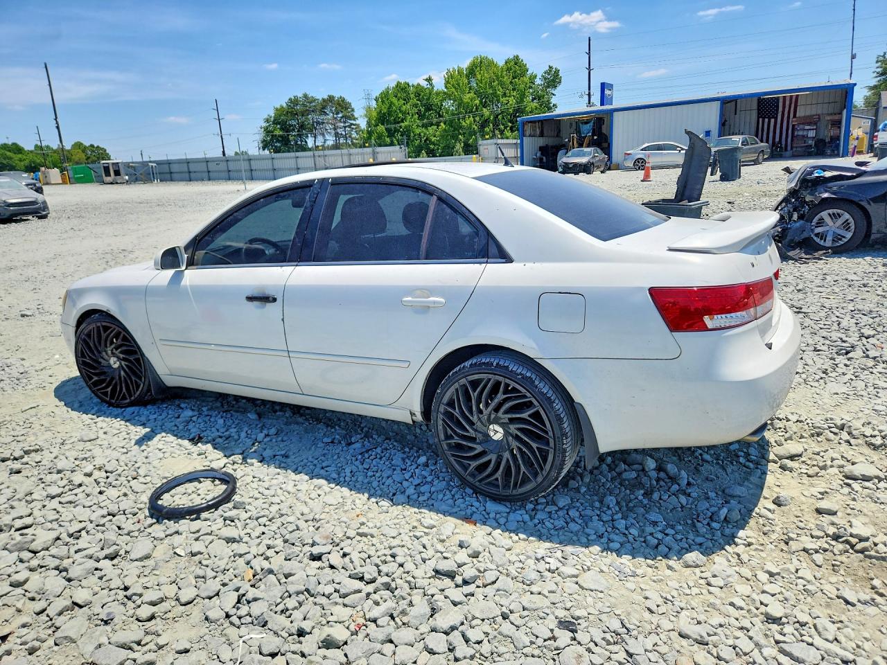 2007 Hyundai Sonata Se Белый vin: 5NPEU46F97H182226