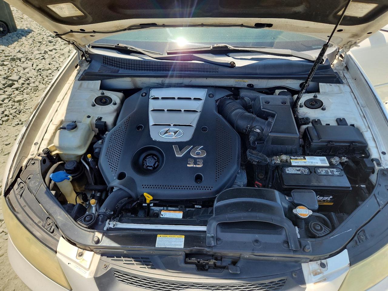 2007 Hyundai Sonata Se Белый vin: 5NPEU46F97H182226