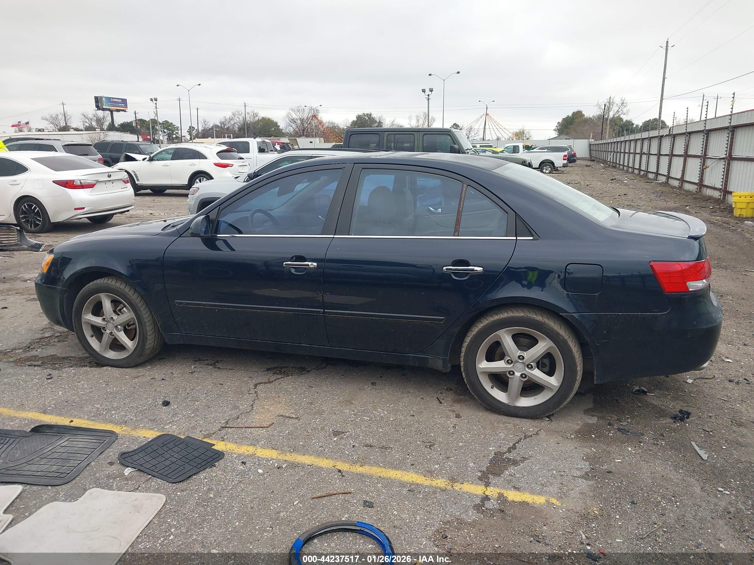 2007 Hyundai Sonata Limited/se V6 Синий vin: 5NPEU46F97H215466