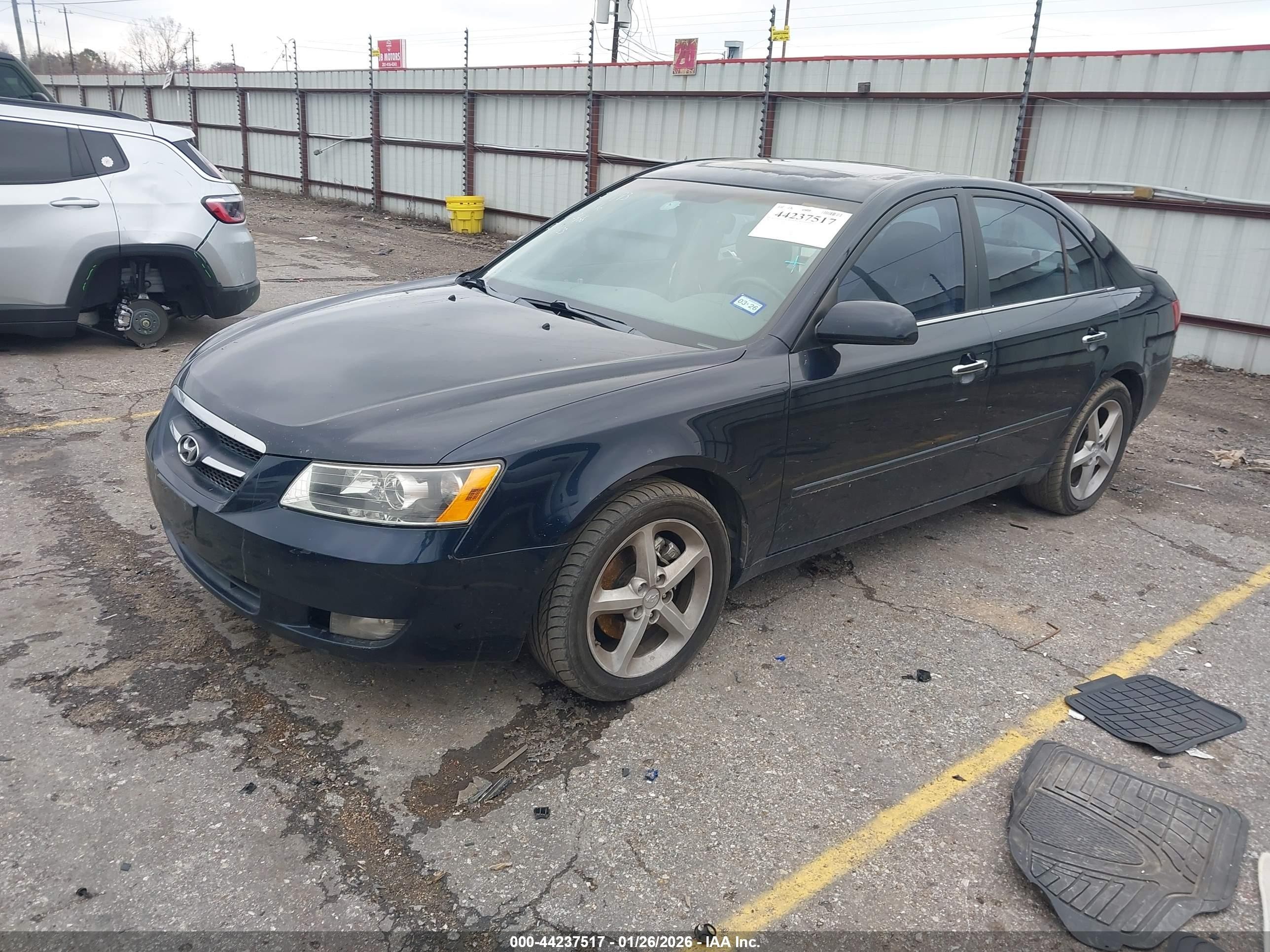 2007 Hyundai Sonata Limited/se V6 Синий vin: 5NPEU46F97H215466