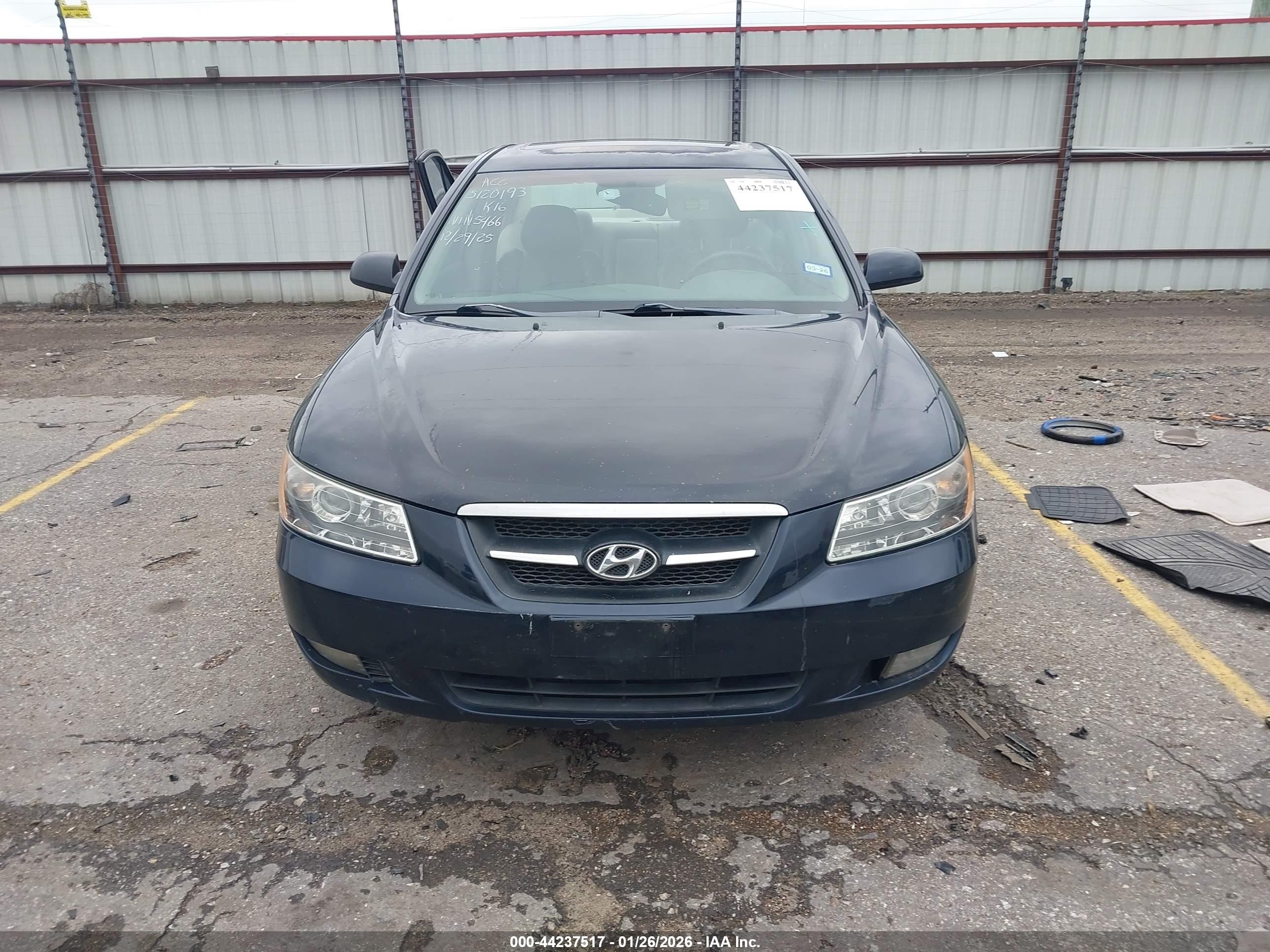2007 Hyundai Sonata Limited/se V6 Синий vin: 5NPEU46F97H215466