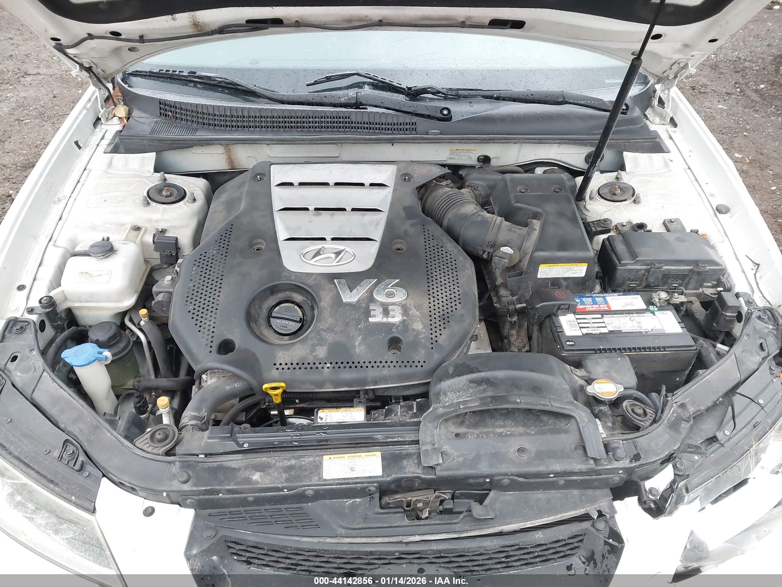 2007 Hyundai Sonata Limited/se V6 Белый vin: 5NPEU46F97H220411