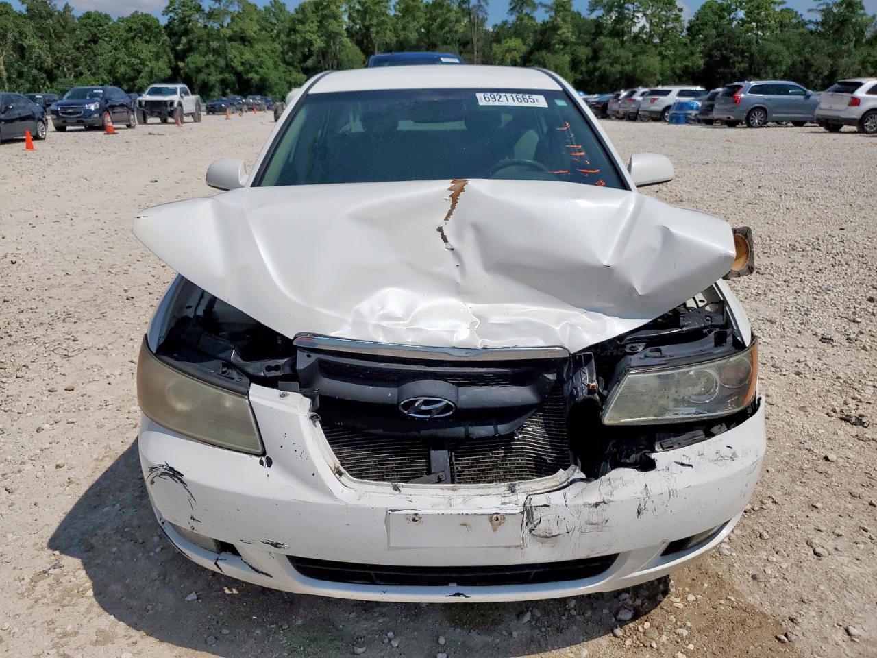 2007 Hyundai Sonata Se Белый vin: 5NPEU46F97H238973